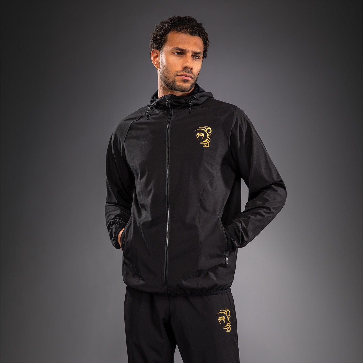Venum x Mike Tyson Tiger Track Jacket - Black/Gold  product-type_Jackets Venum