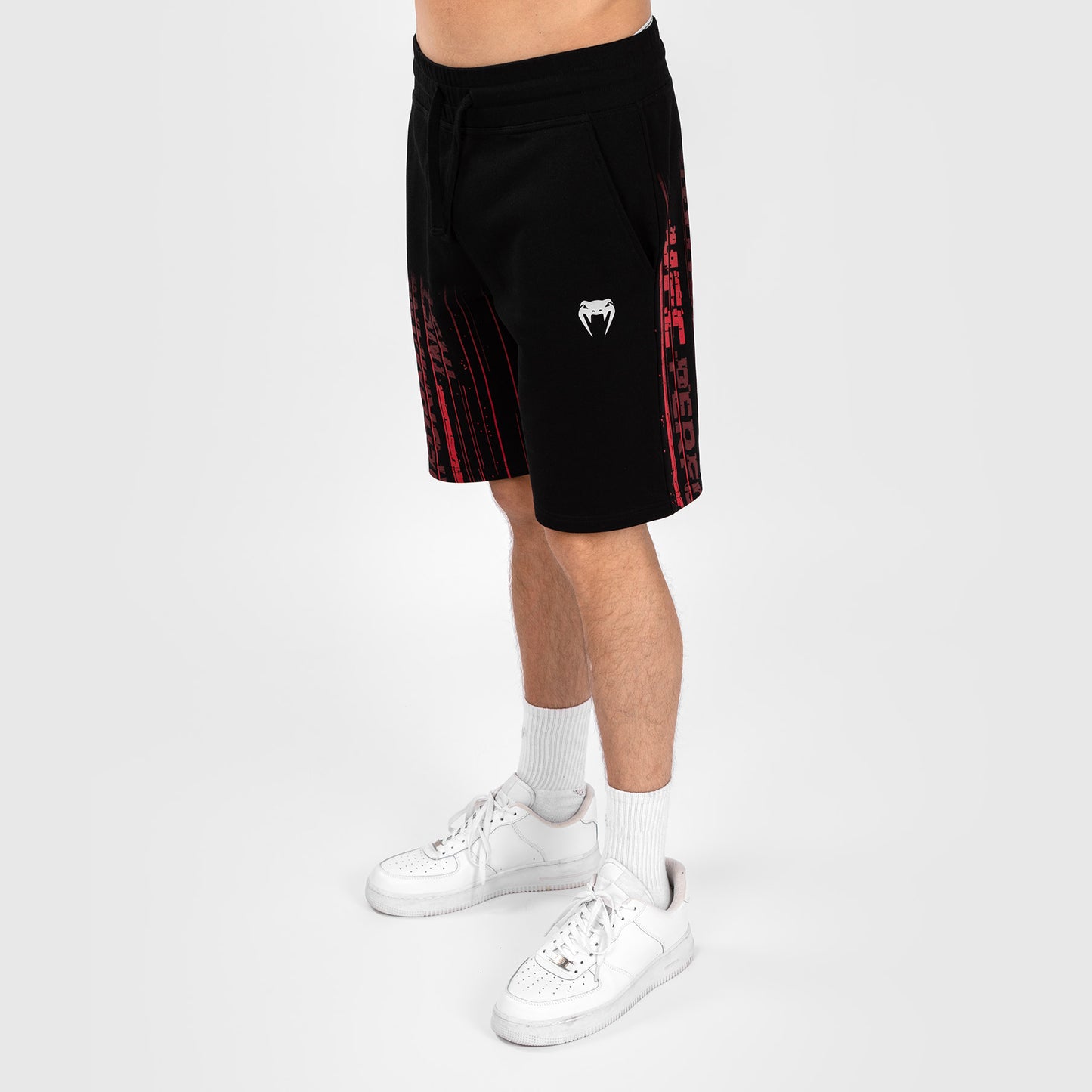 UFC Venum Performance Institute 2.0 Men’s Cotton Short - Black/Red  product-type_Cotton Shorts Venum