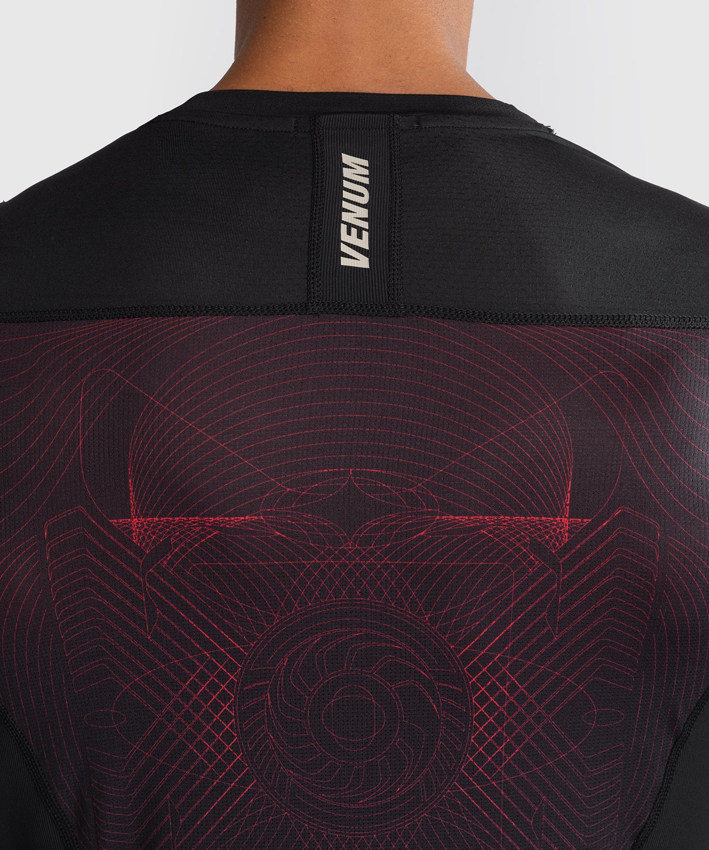 Venum G-Fit Air Men's Long Sleeve Rashguard - Deep Black/Fire Red