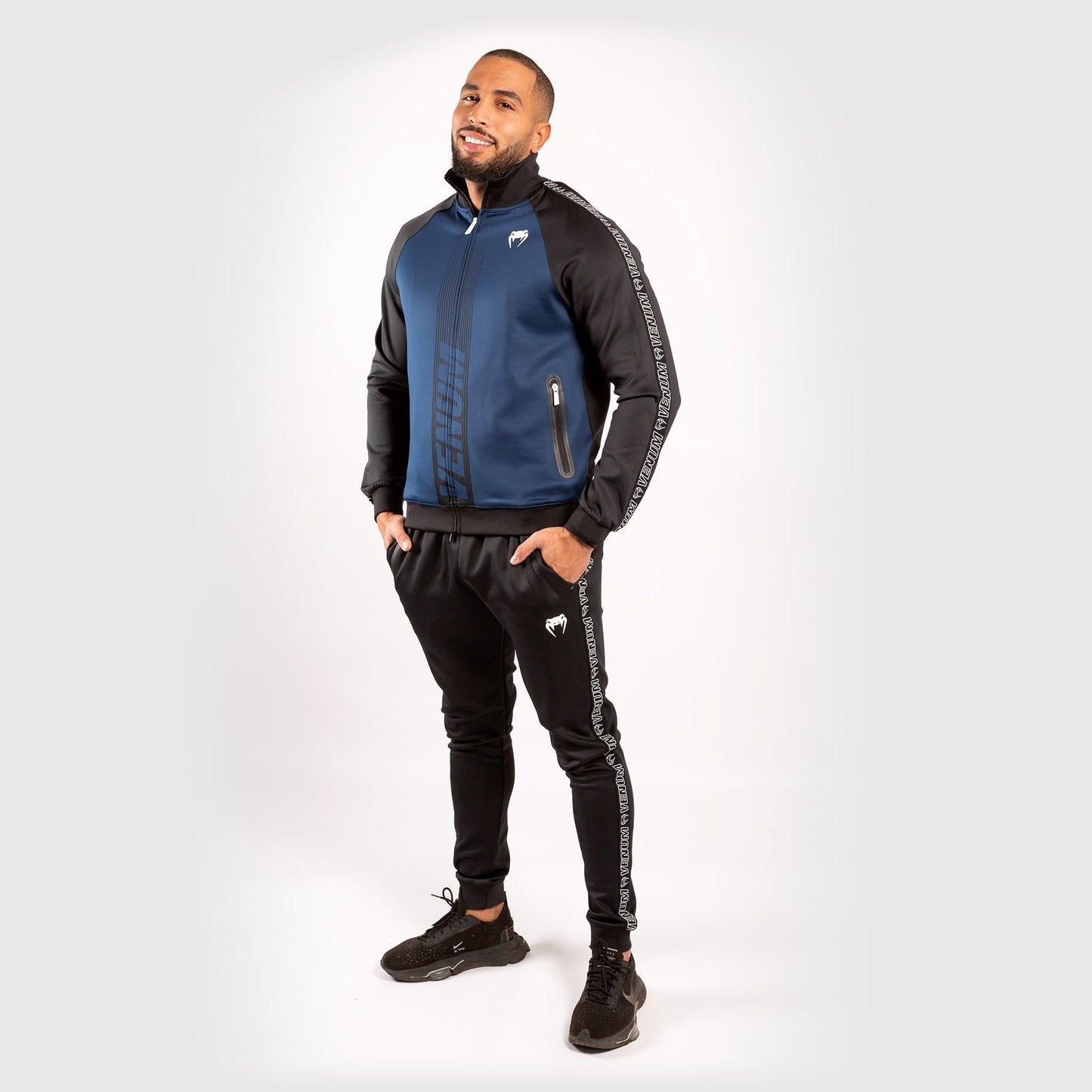Venum Club 212 Track Jacket – Navy Blue/Black