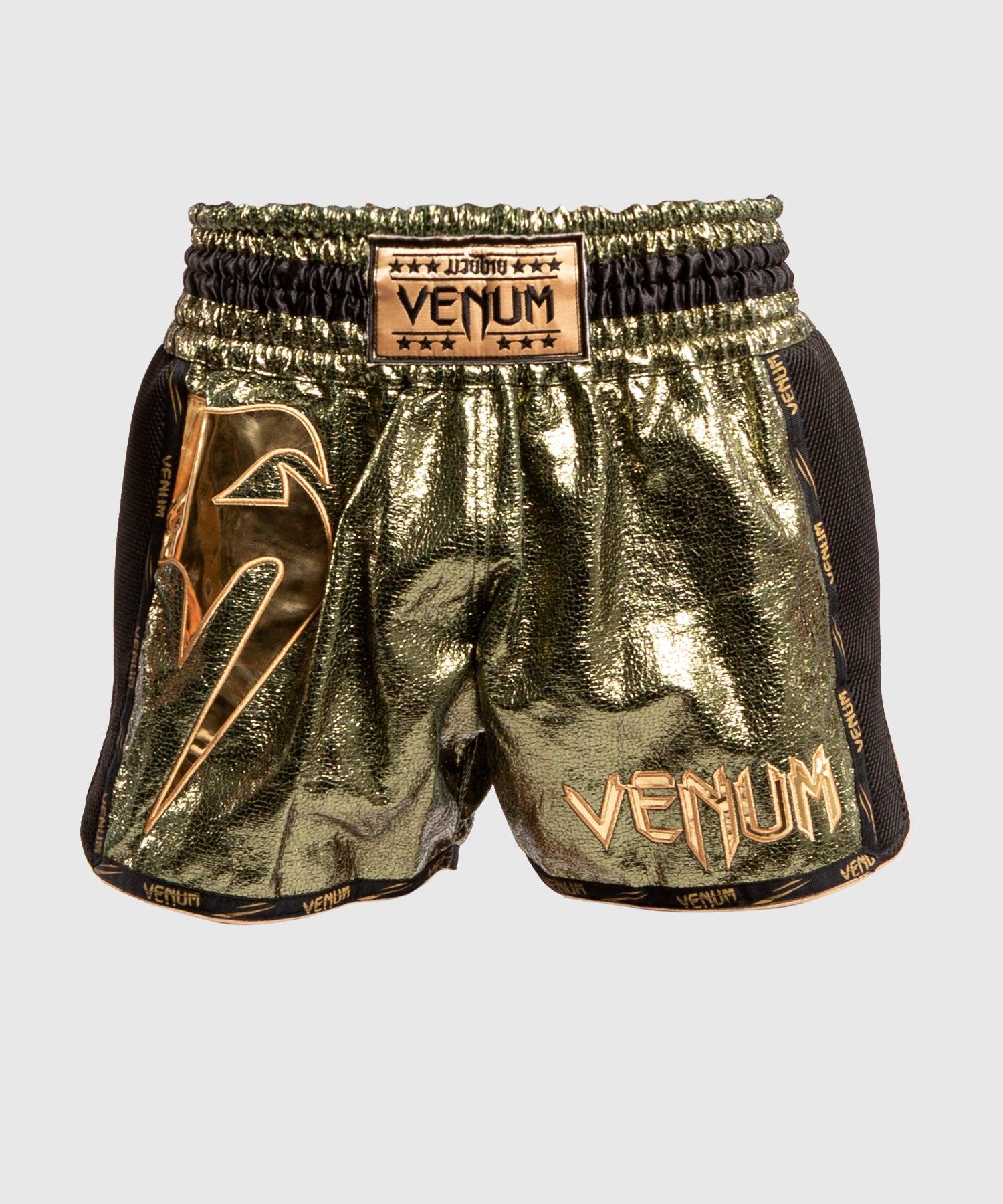Venum Giant Foil Muay Thai Shorts Khaki/Gold Venum