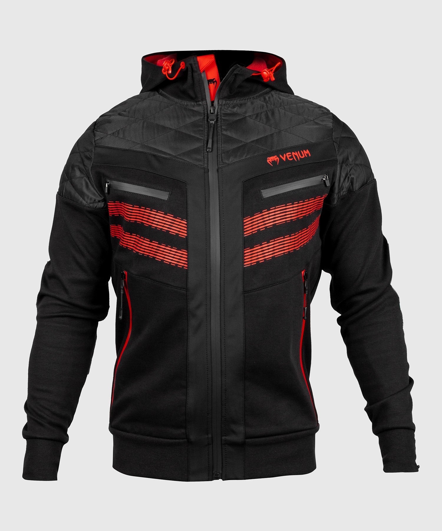 Venum Laser Hoodie Black/Red Venum