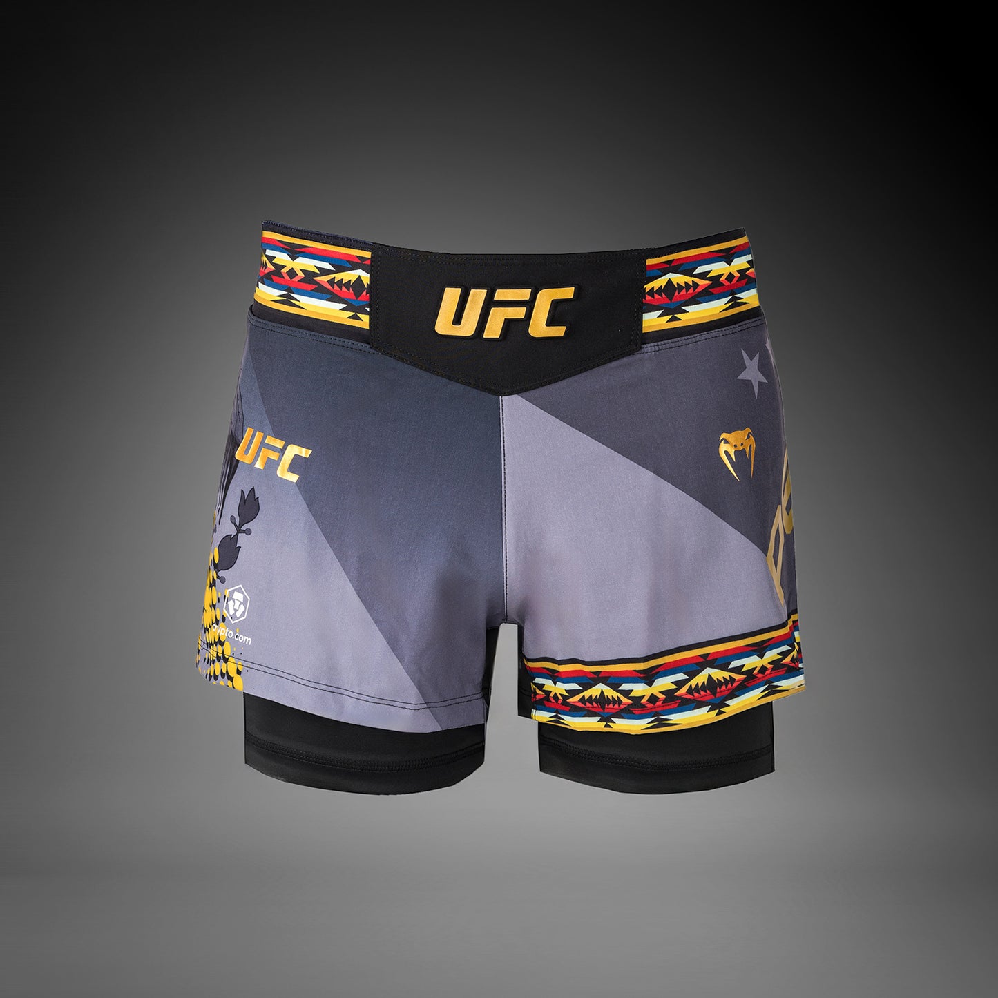 Women’s UFC Unrivaled by Venum Black Julianna Peña Short Fit Fight Short