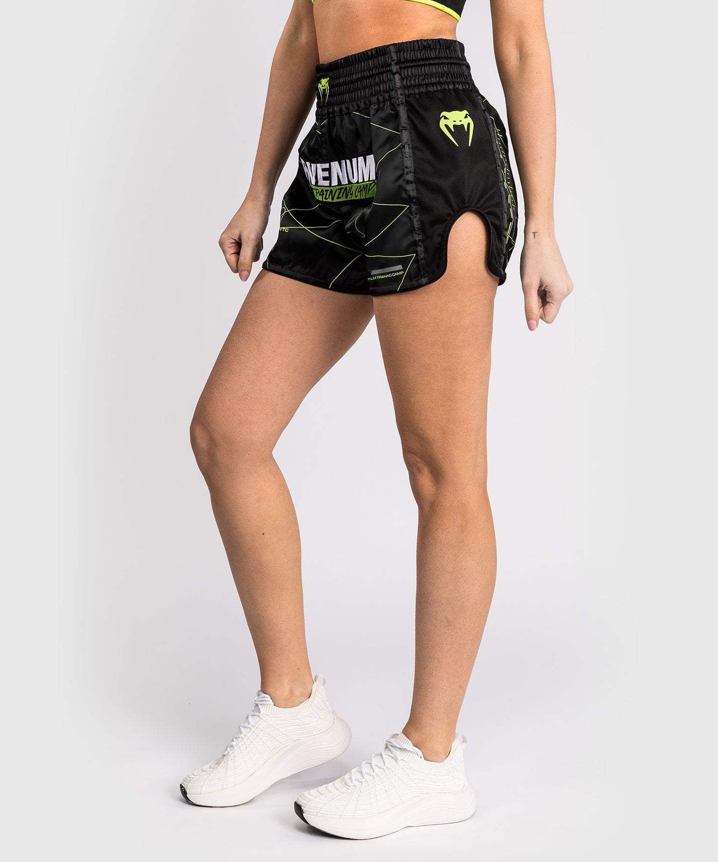 Venum Training Camp 4.0 Muay Thai Short - Black/Neon Green