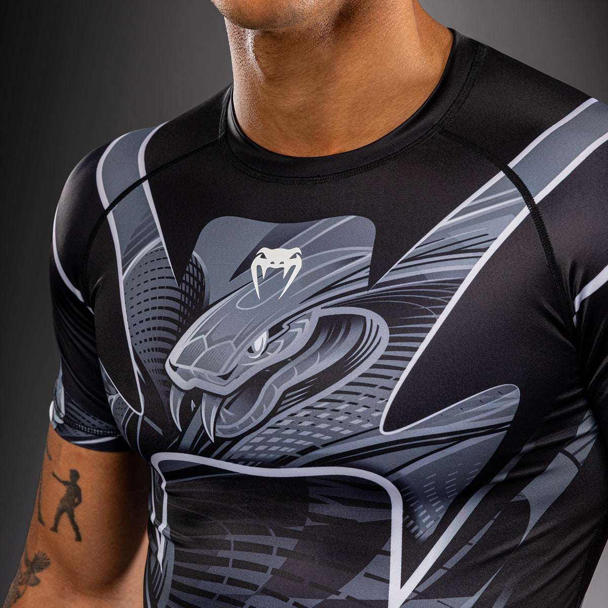 Crimson Viper 2.0 Short Sleeves Rashguards Black/Grey