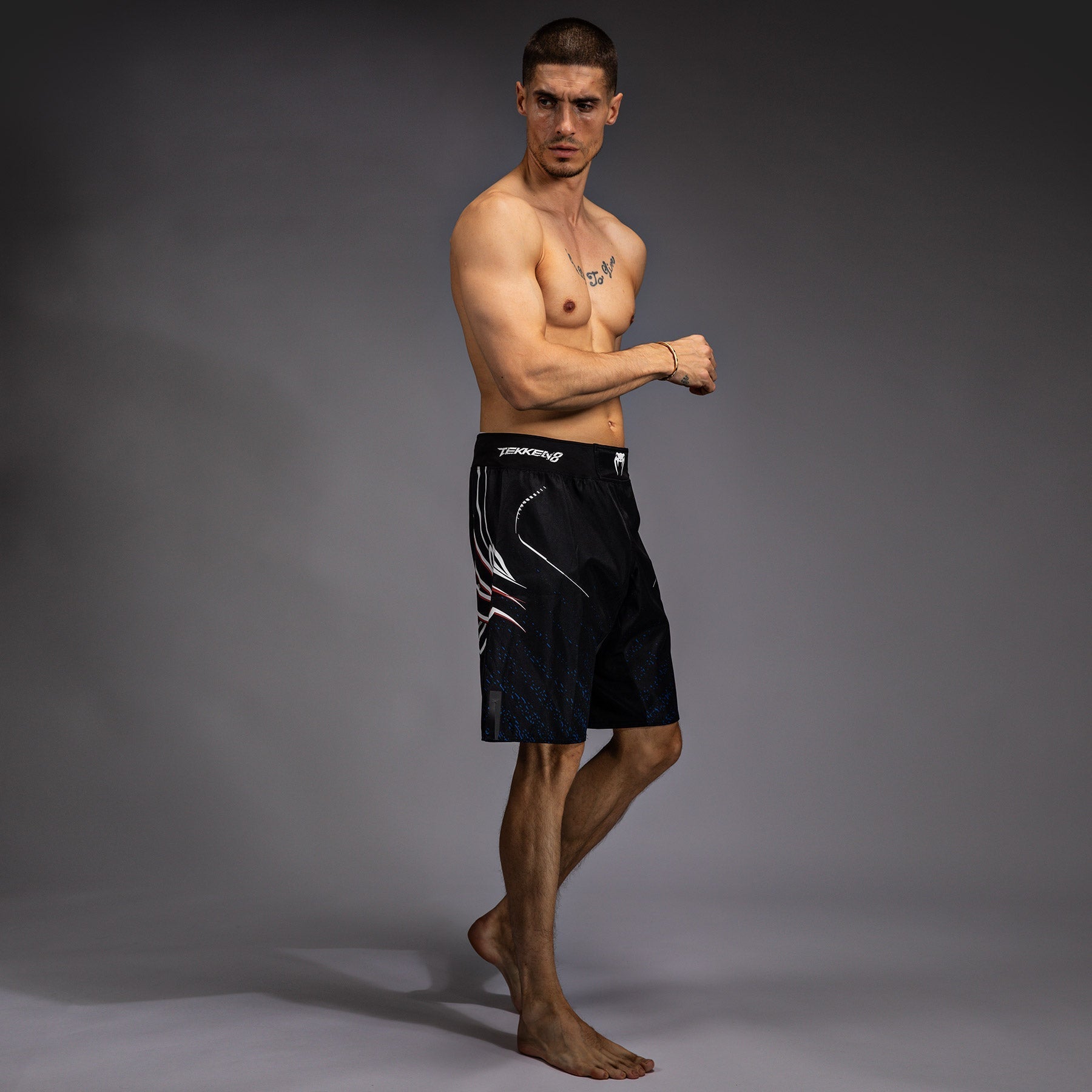 Venum x TEKKEN 8 - Jin Kazama Fight Shorts - Blue/Black