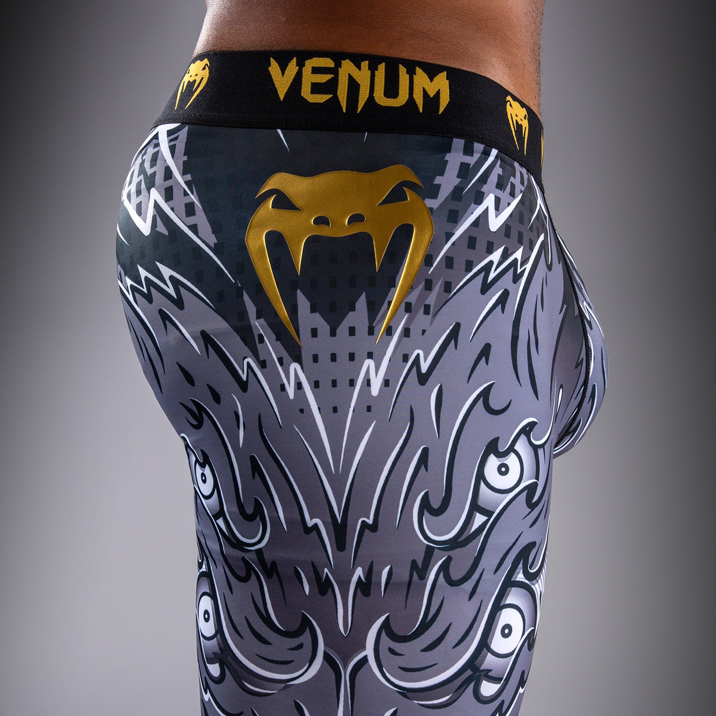 Venum Wolf Atak Spats - Black/Grey