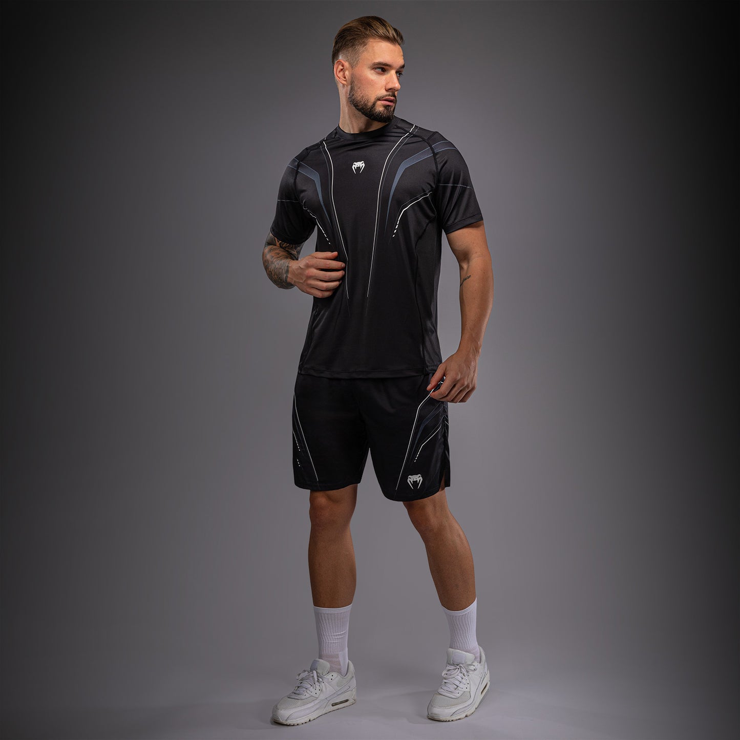 Venum Streamline Dry-Tech T-Shirt - Black/White  product-type_Dry Tech T-Shirts Venum