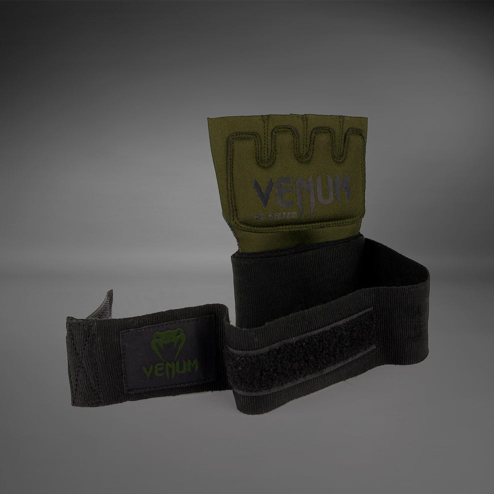 Venum Kontact Gel Glove Wraps - Khaki/Black
