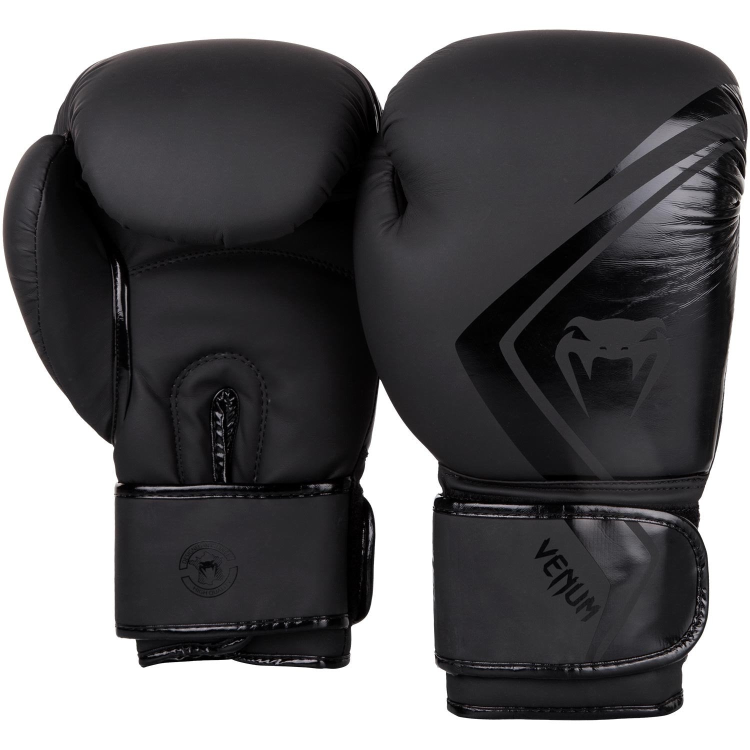 Venum Contender 2.0 Boxing Gloves - Black/Black - WLMT