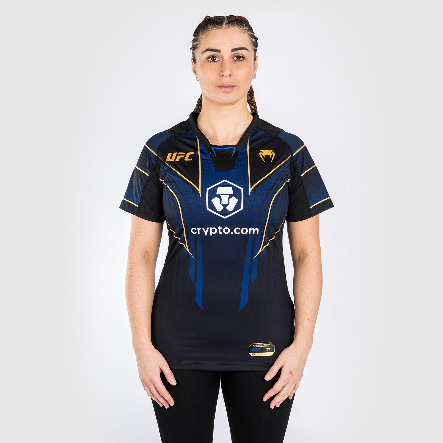 Ufc Personalized Authentic Fight Night 2.0 Kit By Venum Women's Walkout Jersey - Midnight Edition - Champion