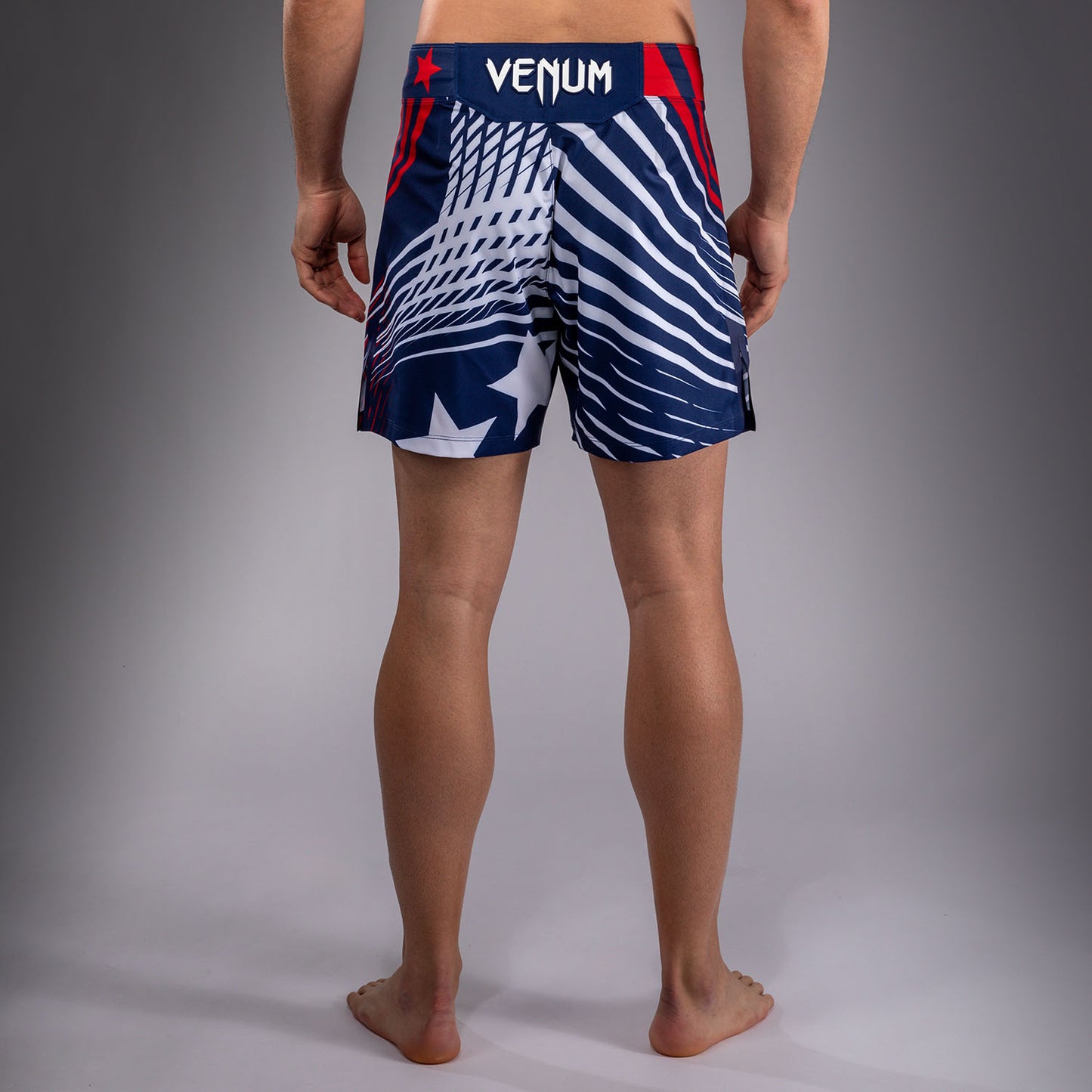Men's Official UFC Freedom 250 by Venum Blue Authentic Fight Night Short Fit Fight Short