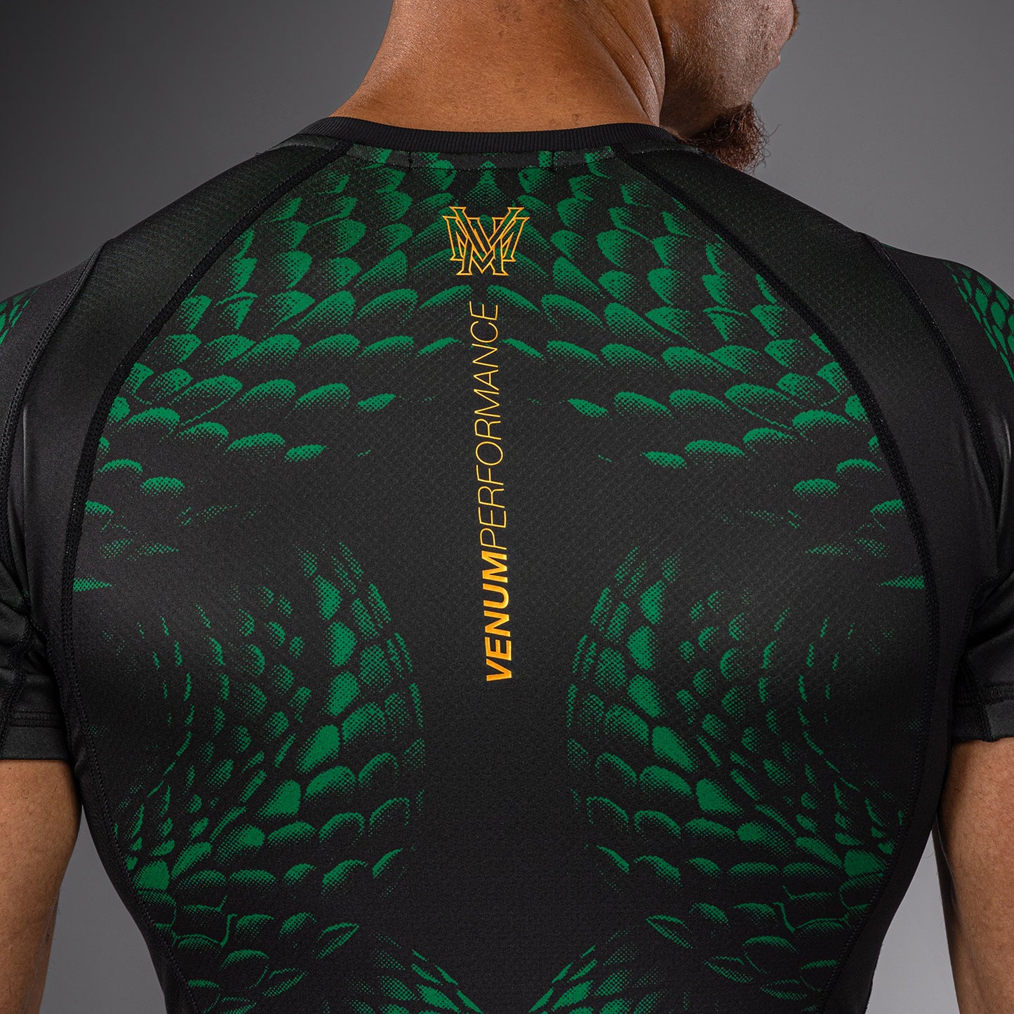 Venum Matupa Short Sleeve Rashguard - Black/Green/Gold
