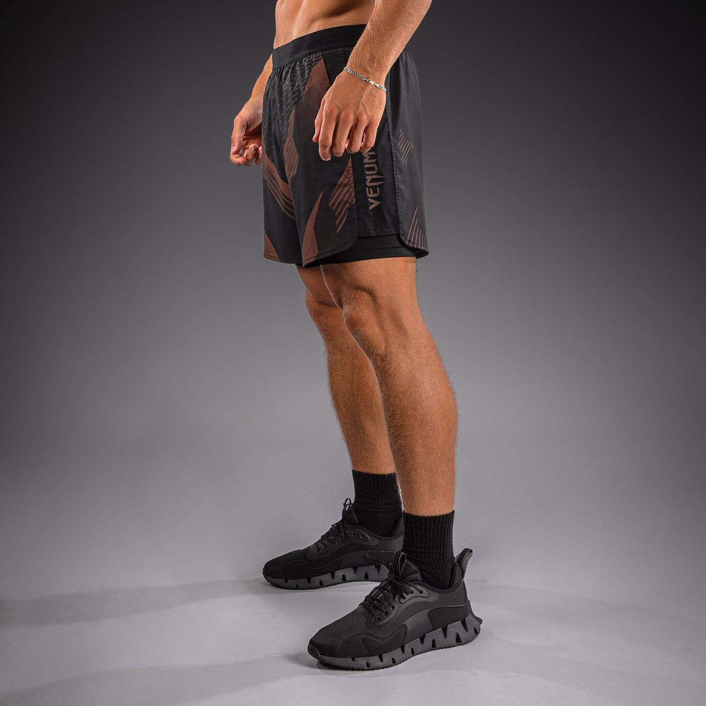 Venum No-Gi 6.0 Training Shorts - Black/Brown  product-type_Training shorts Venum