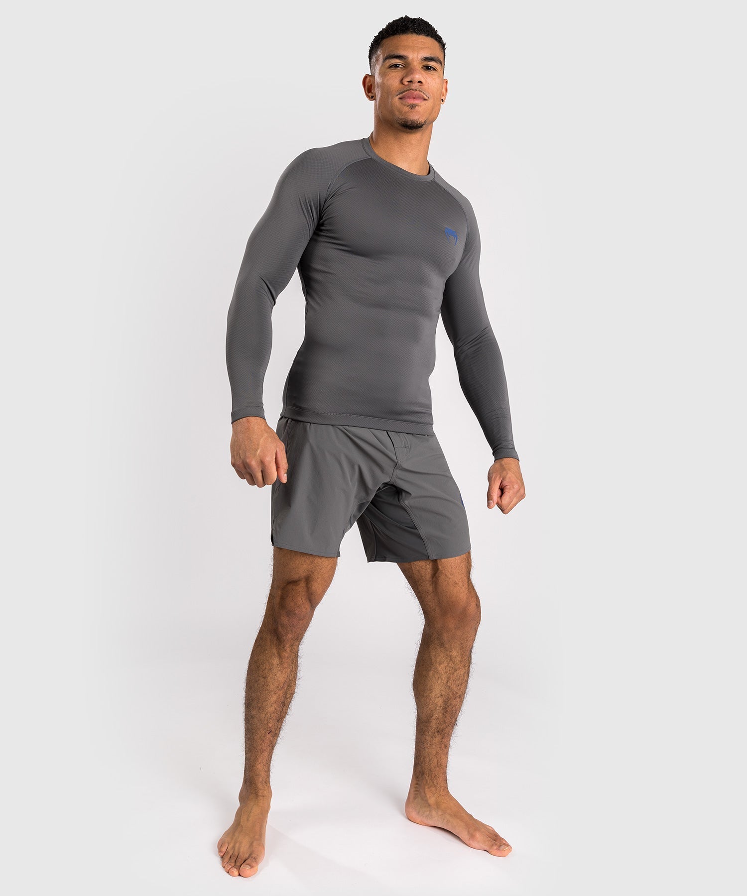 Rashguard à manches longues pour hommes Venum Contender - Gris - T-shirts de compression