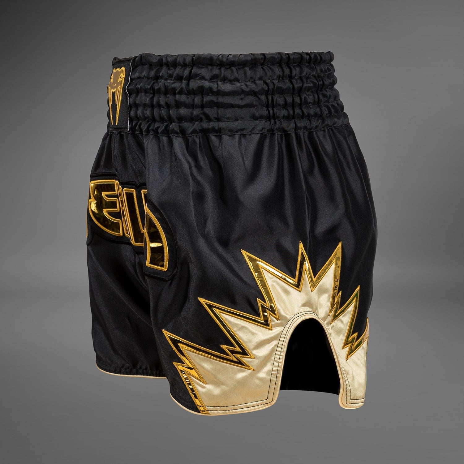 Venum Inferno Muay Thai Shorts - Black/Gold - Venum