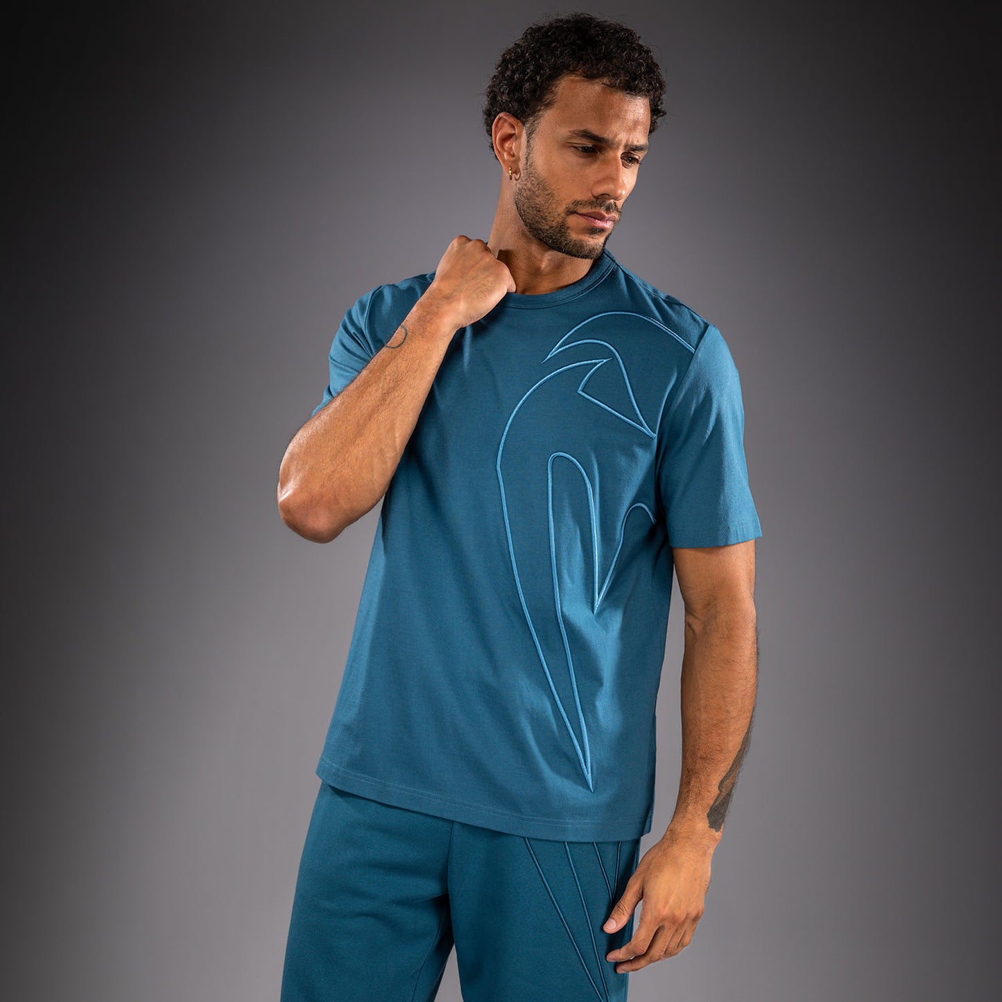 Venum Giant 3D Cotton T-Shirt - Ocean Blue  product-type_T-Shirts Venum