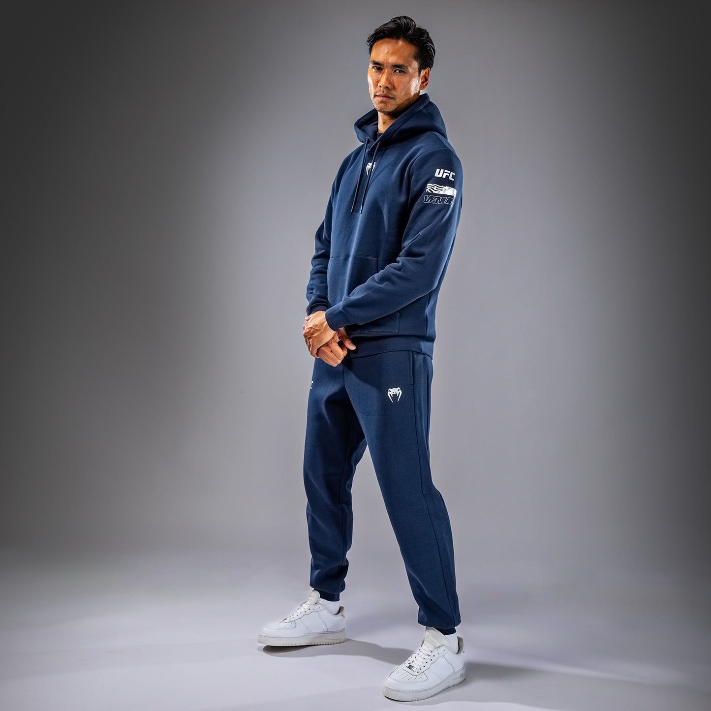 UFC Fusion by Venum Fight Week Men’s Pullover Hoodie - Solid Oceanic Blue