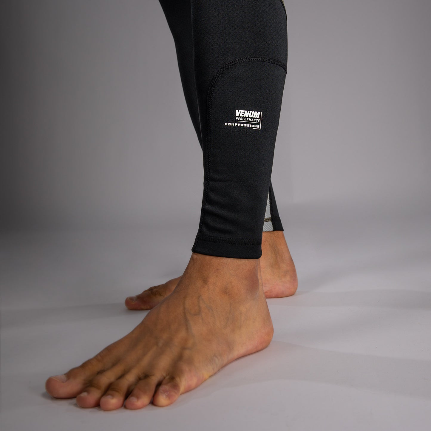 Venum Adrenaline Spats - Black/Silver Grey