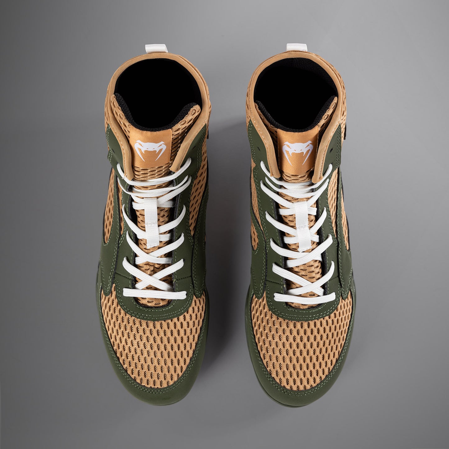 Venum Contender Boxing Shoes - Military Green/Sand