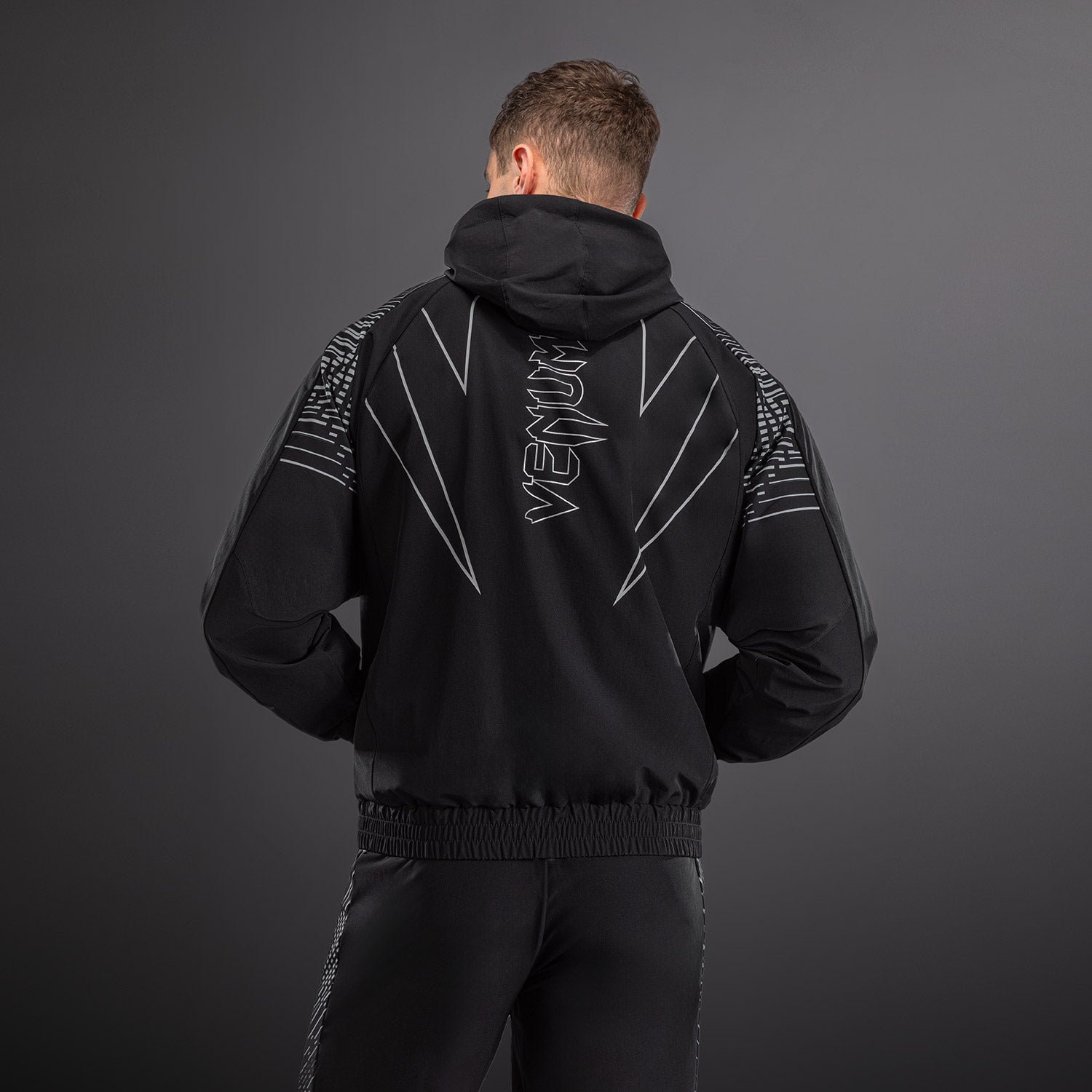 Venum Midnight Fury Track Jacket - Black/Grey/Silver
