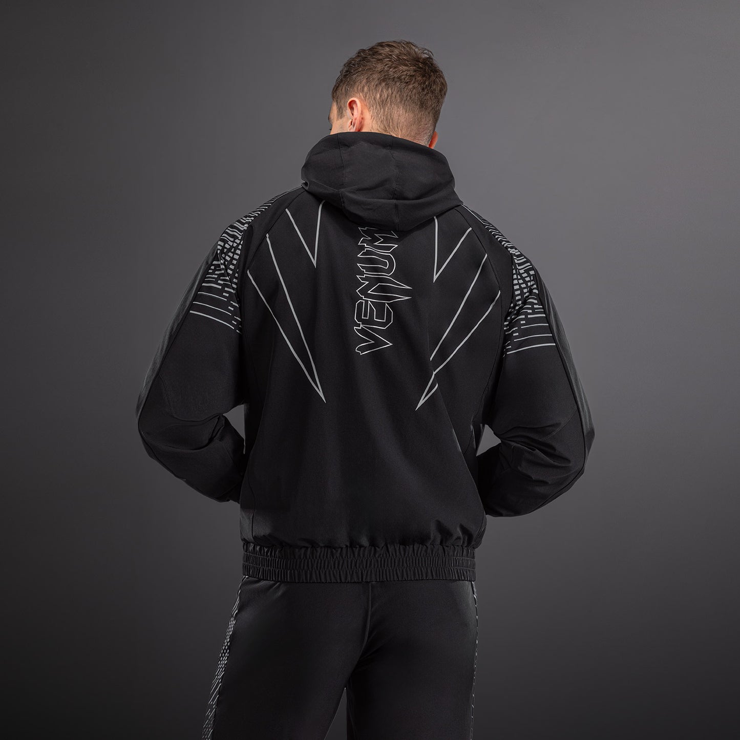 Venum Midnight Fury Track Jacket - Black/Grey/Silver