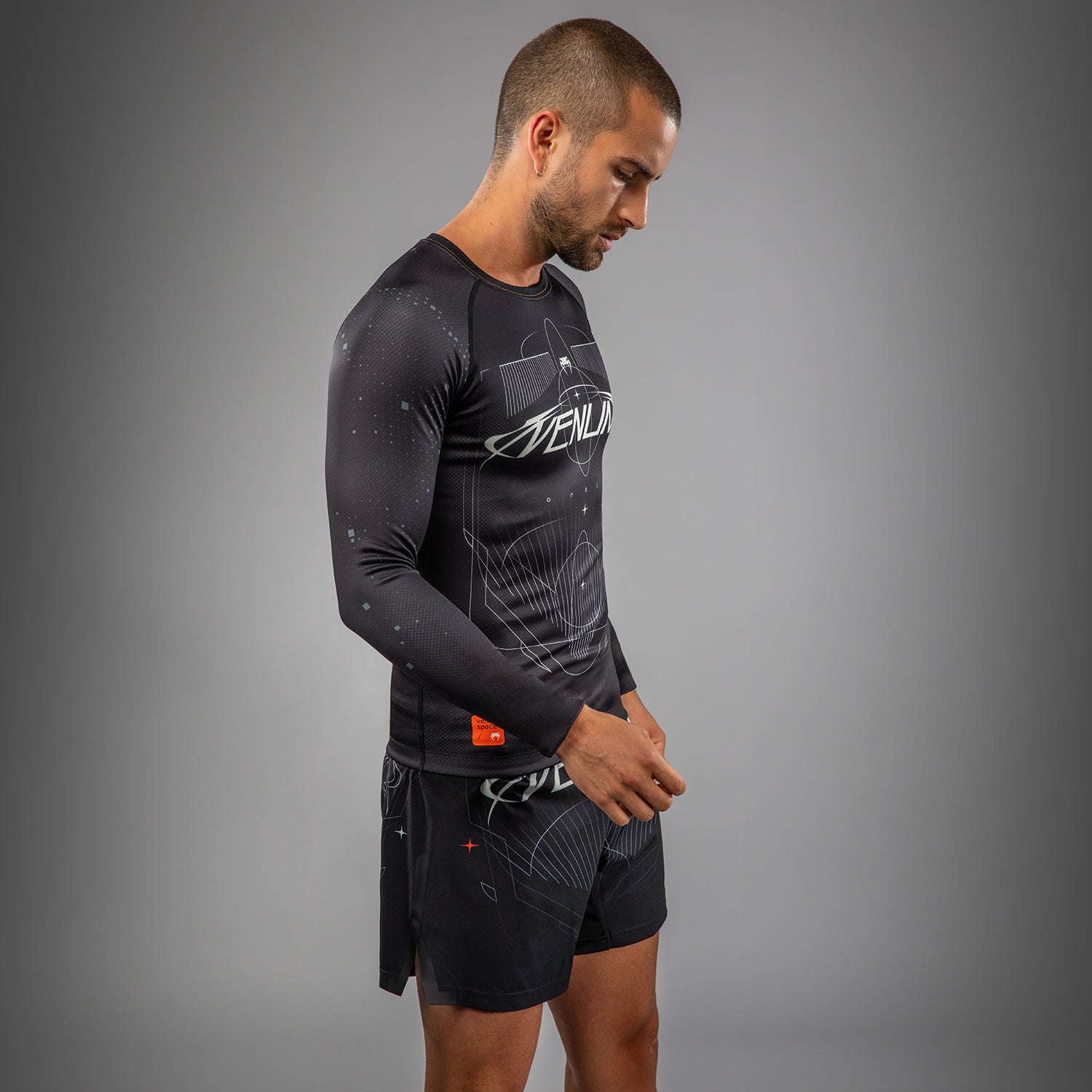 Venum Eclipse Long Sleeve Rashguard - Black/Ivory - Venum Venum Eclipse Long Sleeve Rashguard - Black/Ivory - Venum