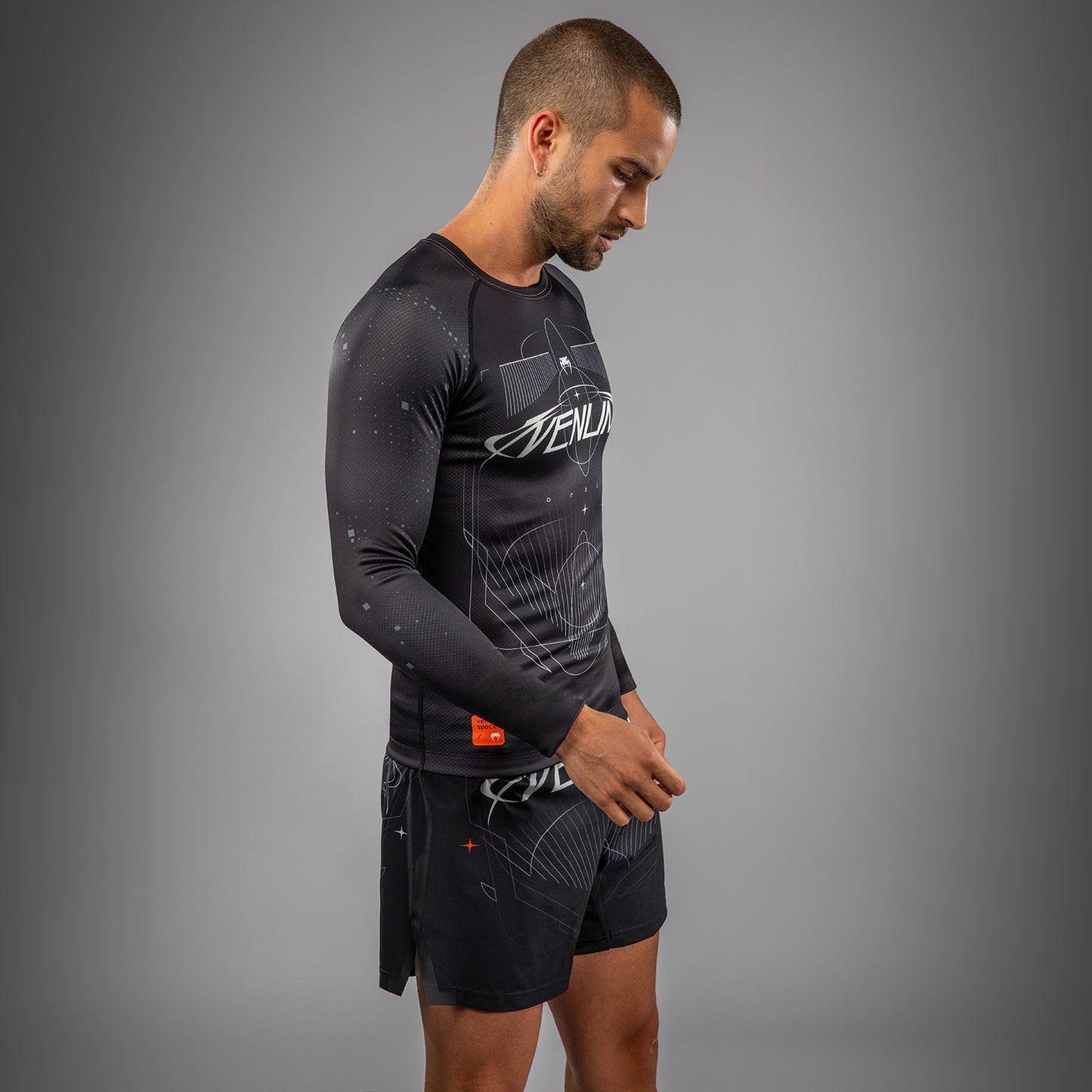 Venum Eclipse Long Sleeve Rashguard - Black/Ivory