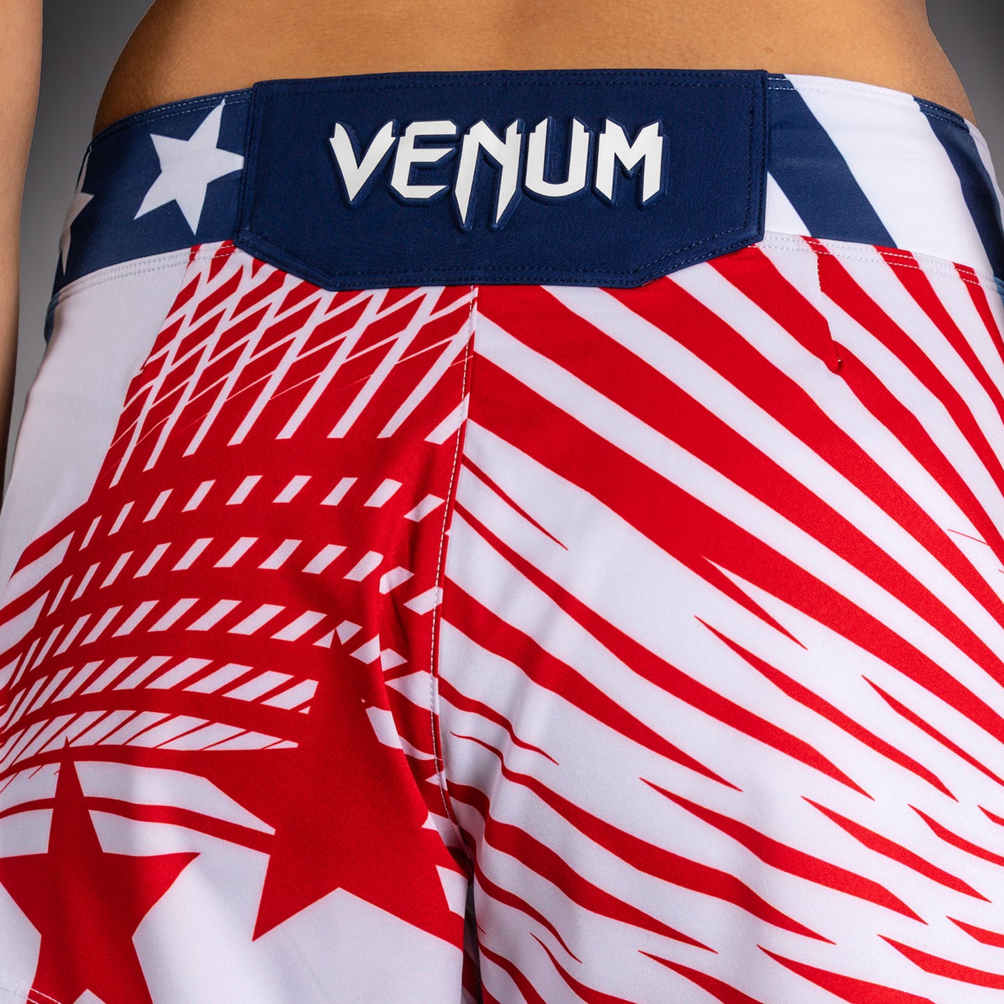 Women's Official UFC Freedom 250 by Venum White Personalized Authentic Fight Night Fight Short  product-type_MMA Shorts Venum