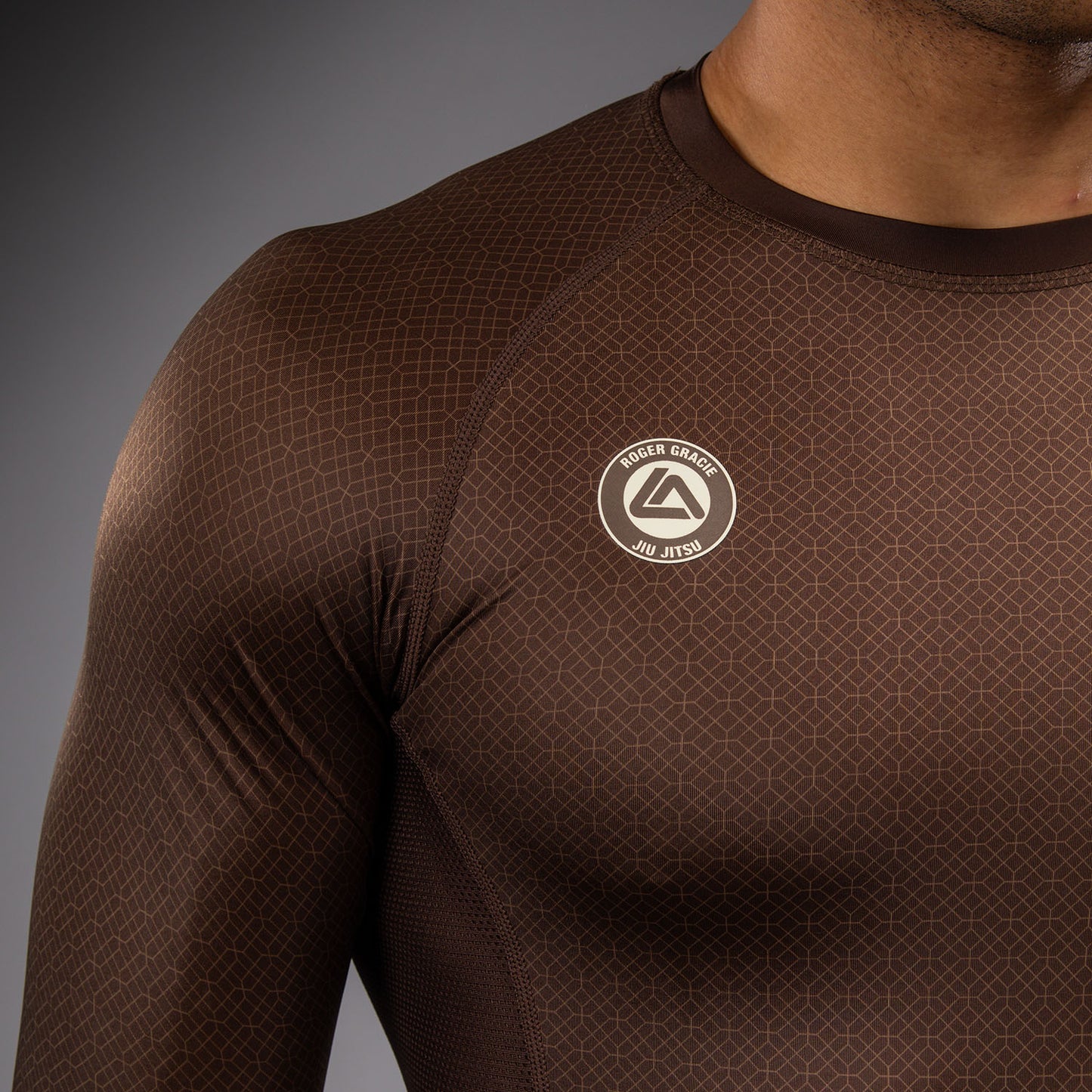 Venum x Roger Gracie Academy Long Sleeve Rashguard - Dark Brown