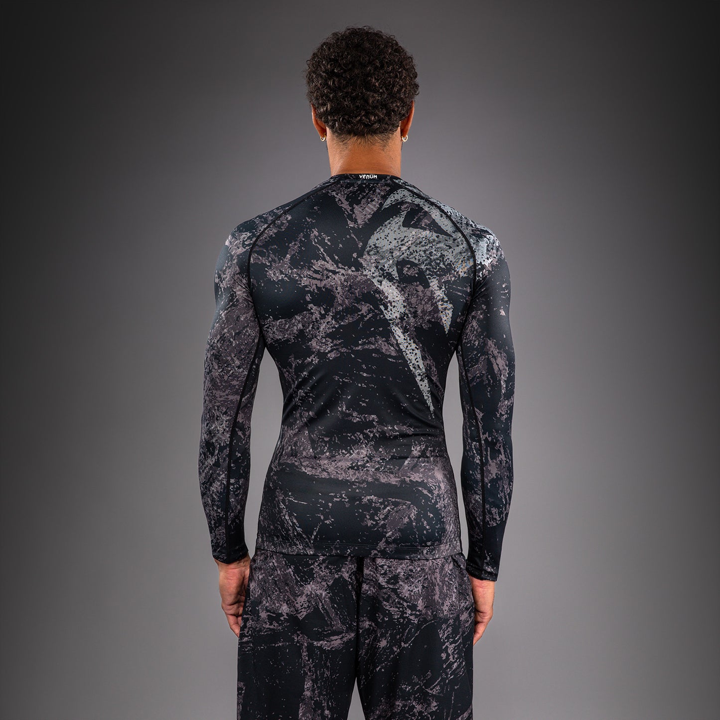 Venum Rage & Workout Long Sleeve Rashguard - Black/Grey  product-type_Compression T-Shirts Venum