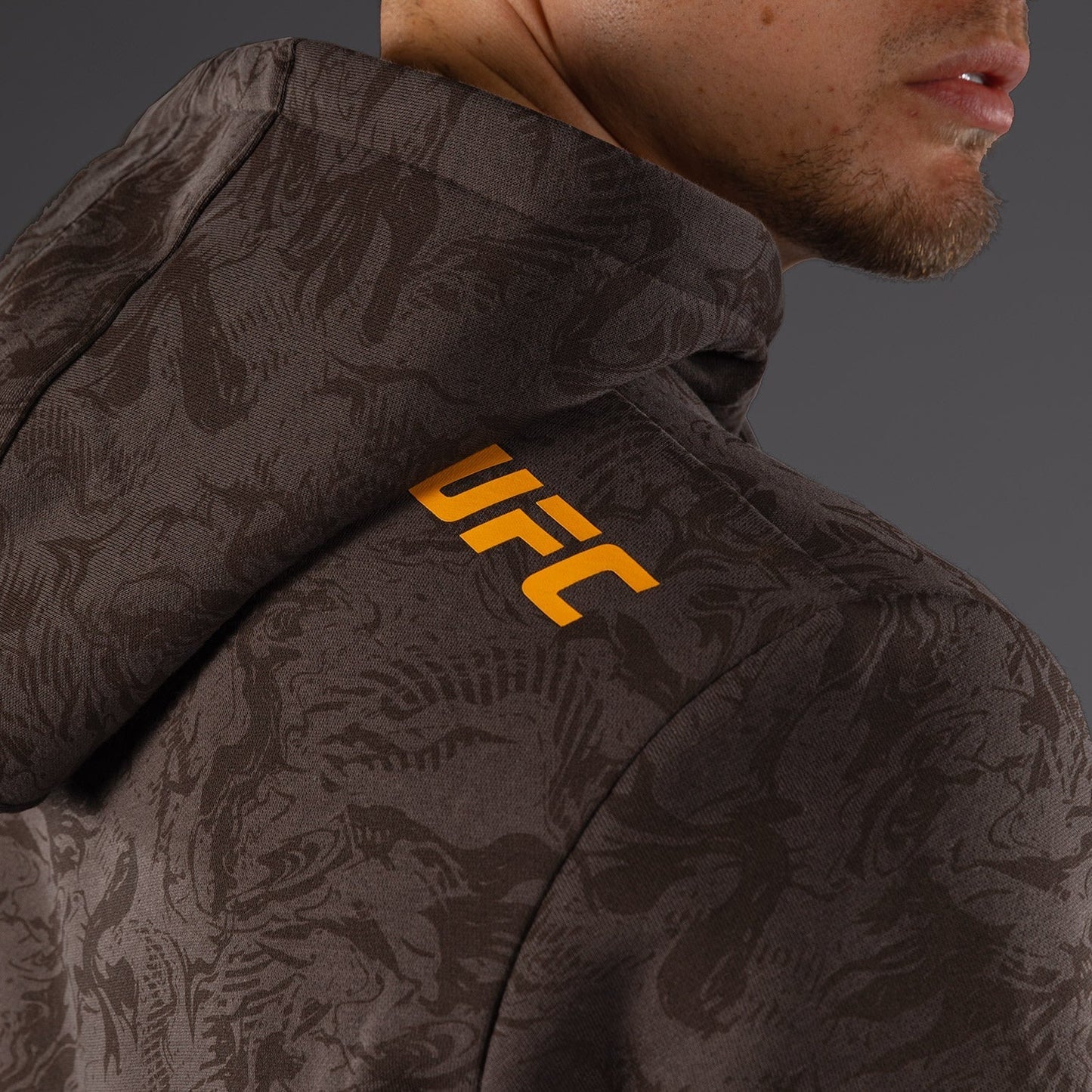 UFC Fusion by Venum Fight Week Men’s Pullover Hoodie - Earthen Brown
