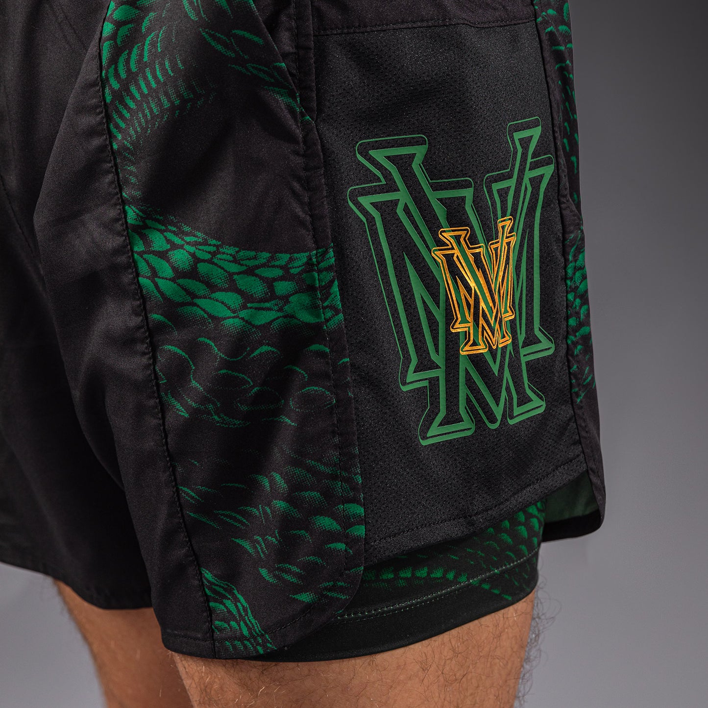 Venum Matupa Training Shorts - Black/Green/Gold