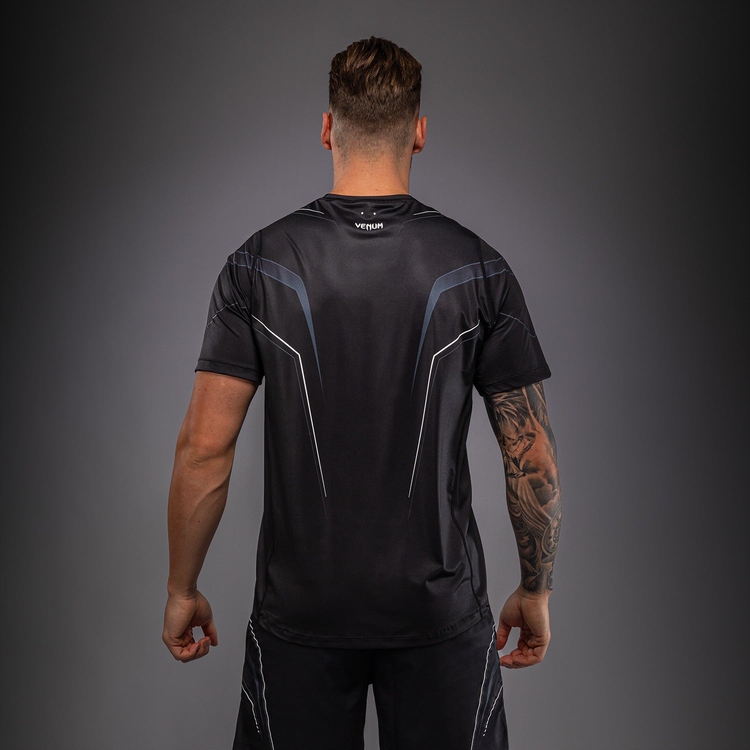 Venum Streamline Dry-Tech T-Shirt - Black/White  product-type_Dry Tech T-Shirts Venum