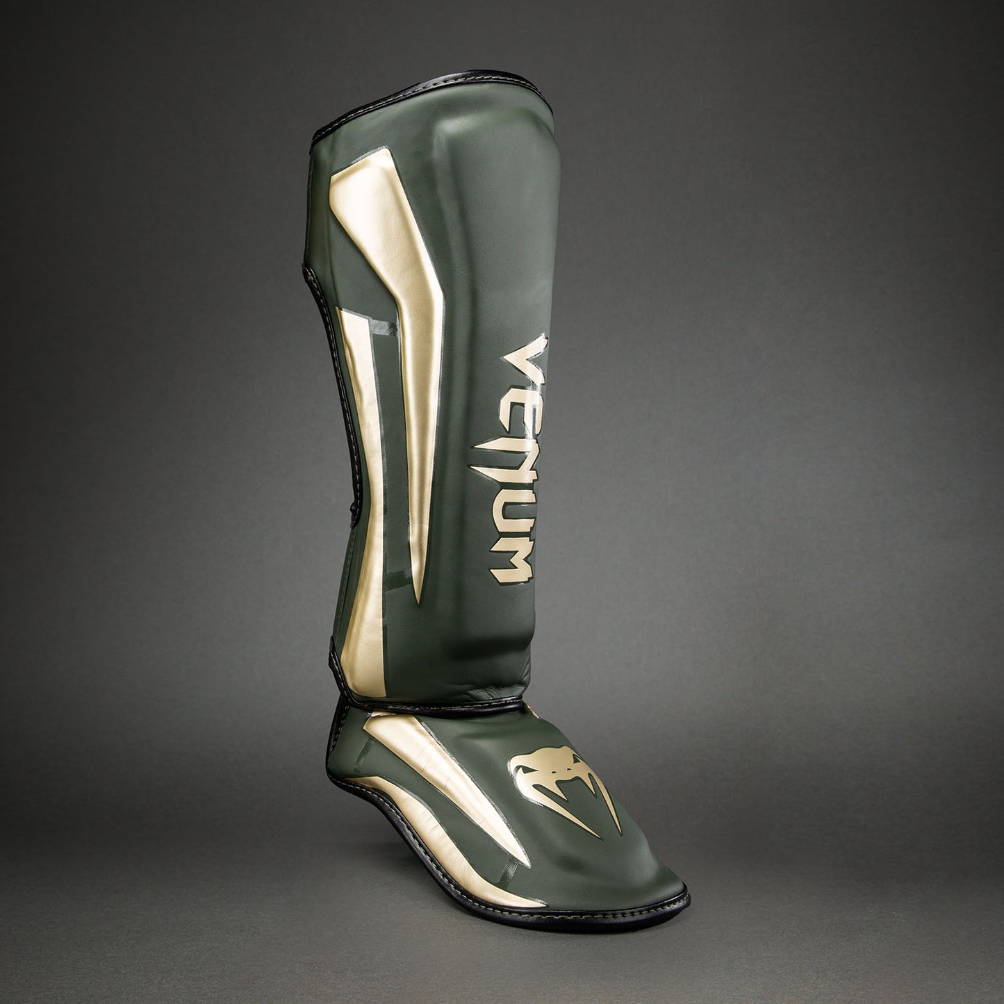 Venum Elite Shin Guards - Khaki