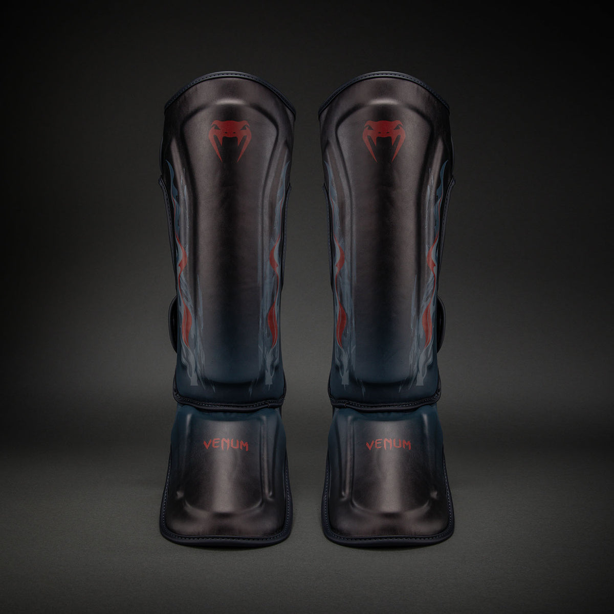 Venum Demon Shin Guards - Black/Grey  product-type_Shin guards Venum