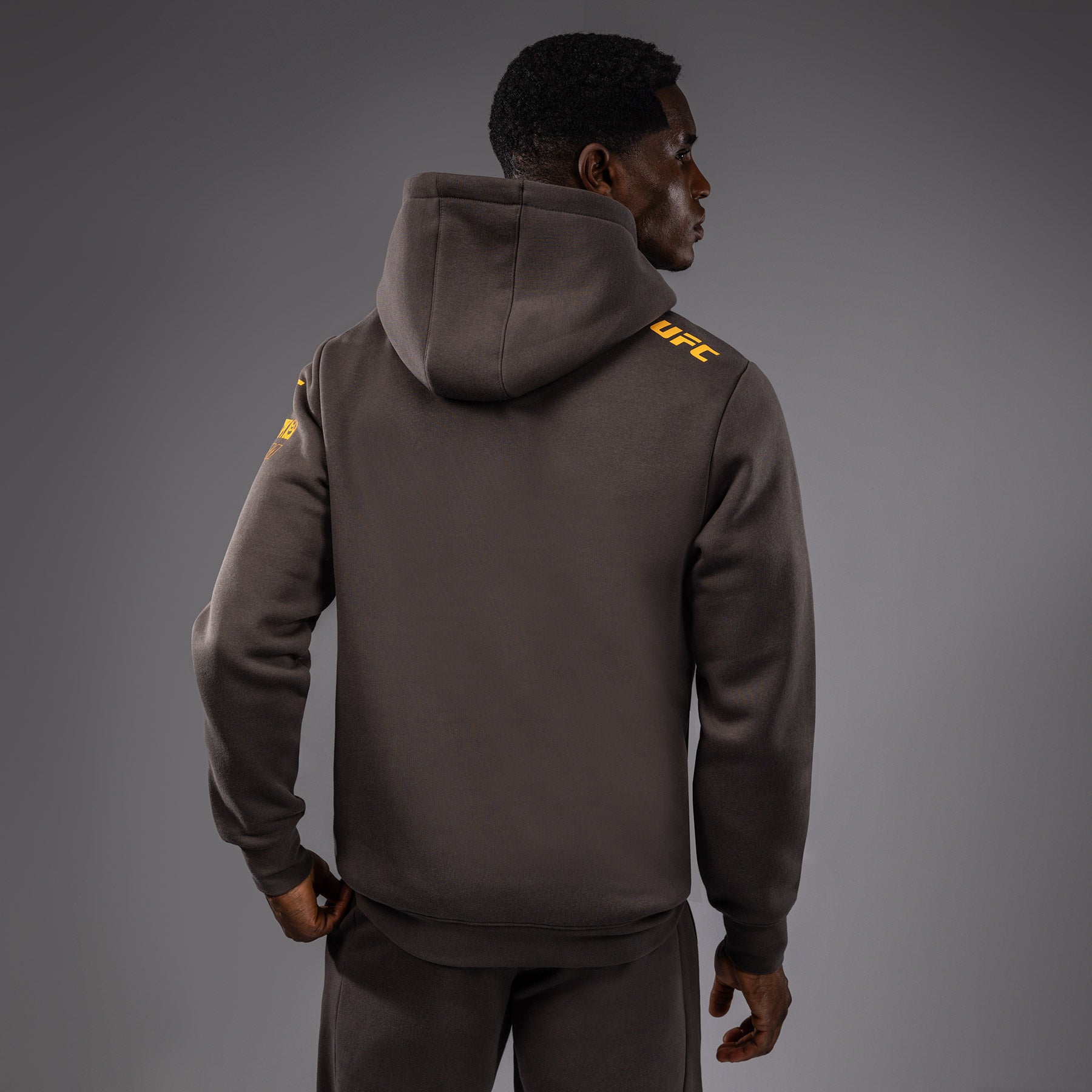 UFC Fusion by Venum Fight Week Men's Pullover Hoodie - Solid Earthen