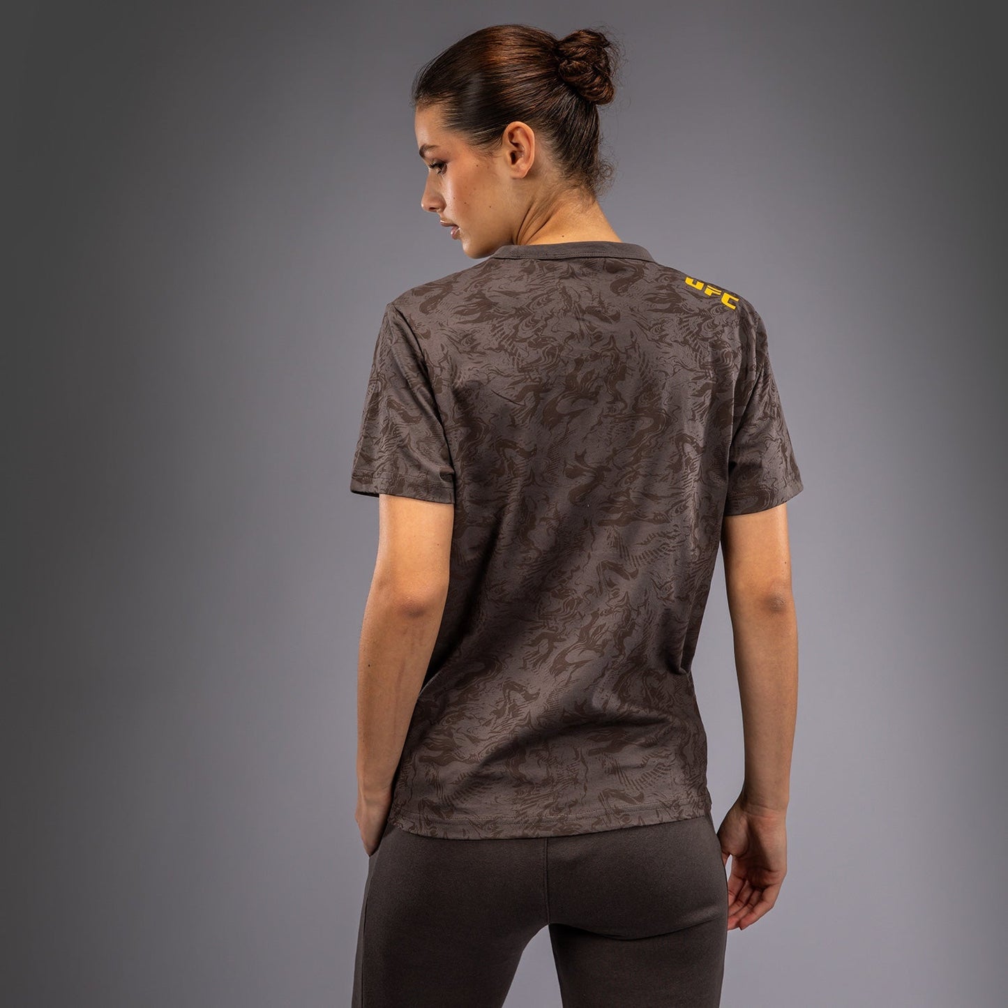 UFC Fusion by Venum Fight Week Women’s Short Sleeve Cotton T-Shirt - Earthen Brown