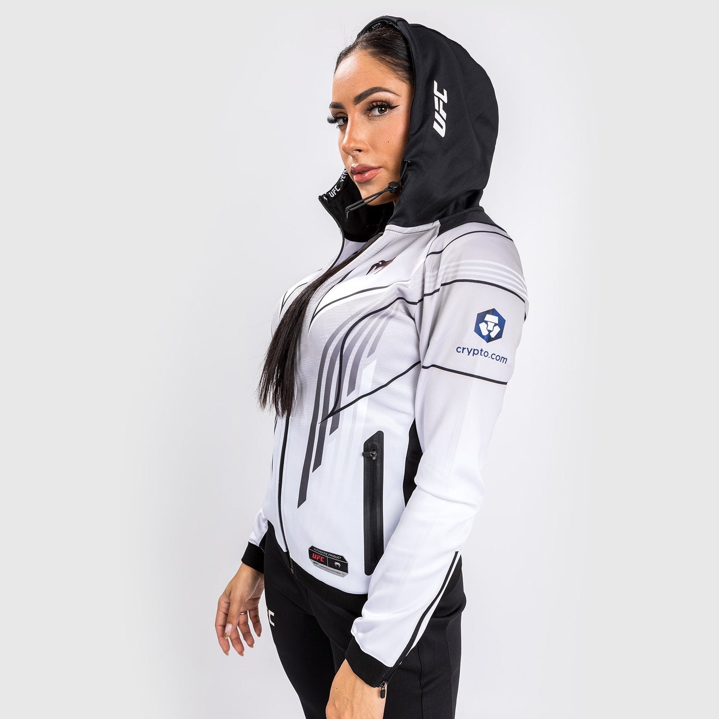 UFC Venum Authentic Fight Night 2.0 Kit by Venum Women's Walkout Hoodie - White