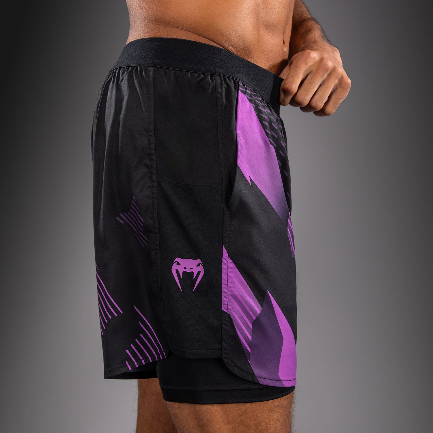 Venum No-Gi 6.0 Training Shorts - Black/Purple  product-type_Training shorts Venum