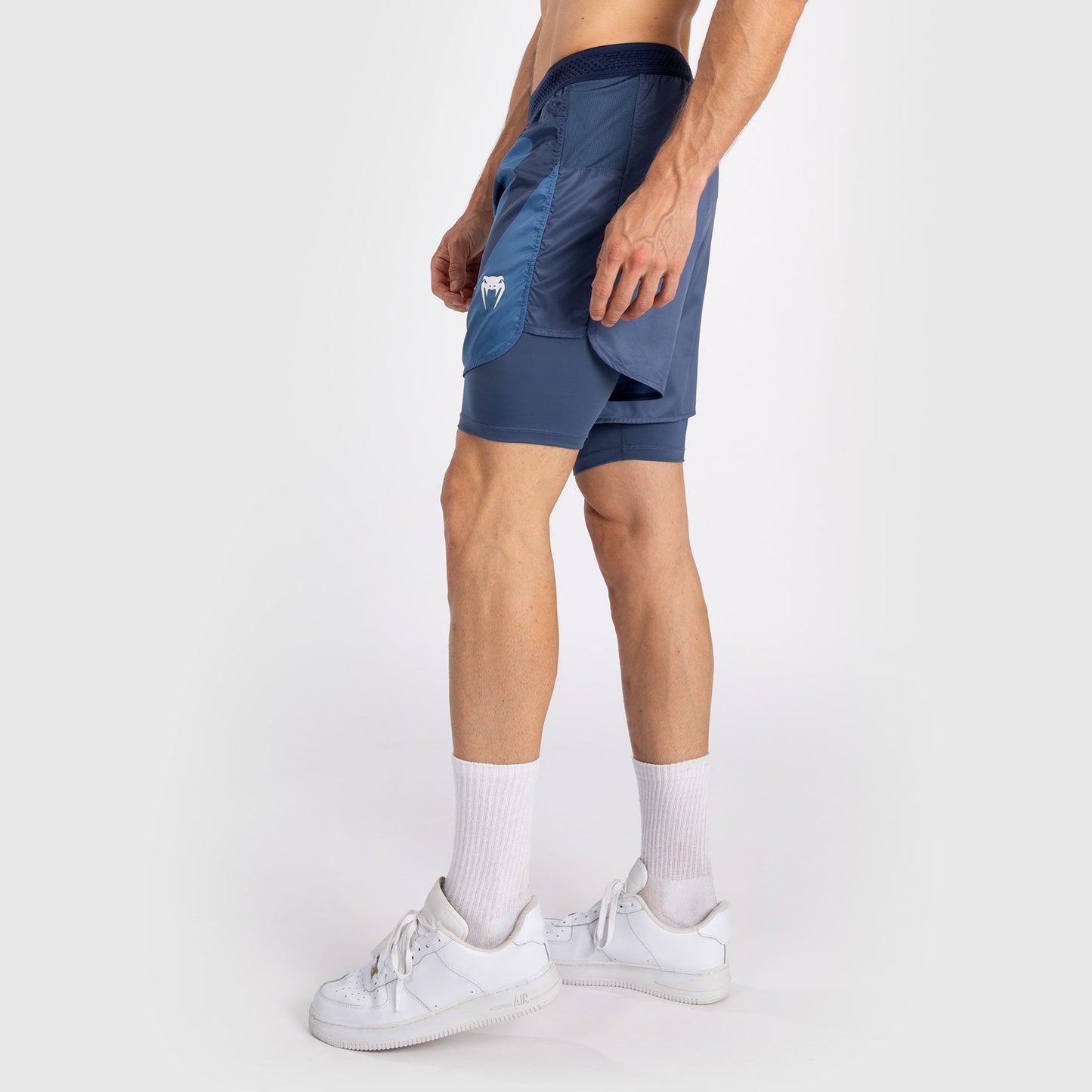 Venum Attack Men's Fight Shorts - Navy Blue