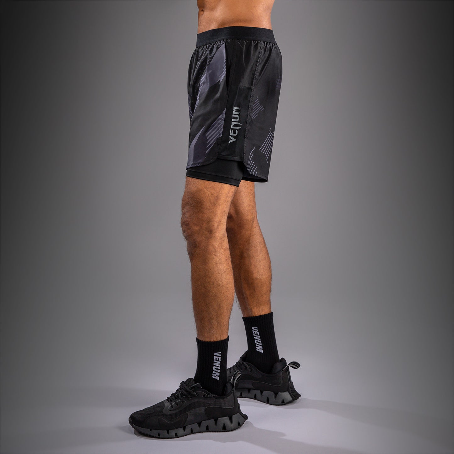 Venum No-Gi 6.0 Training Shorts - Black/Grey  product-type_Training shorts Venum