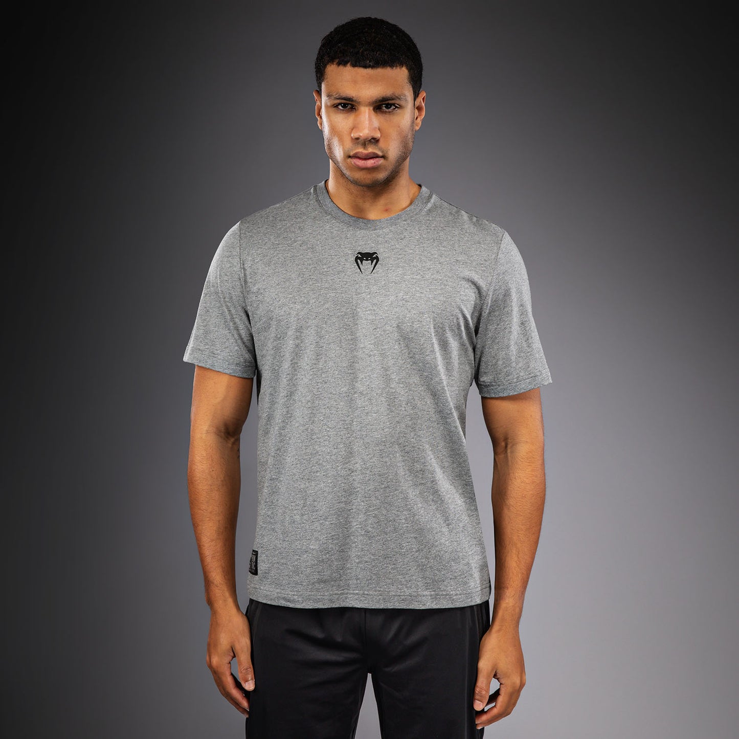 Venum Fight Icon Cotton T-Shirt - Light Heather Grey