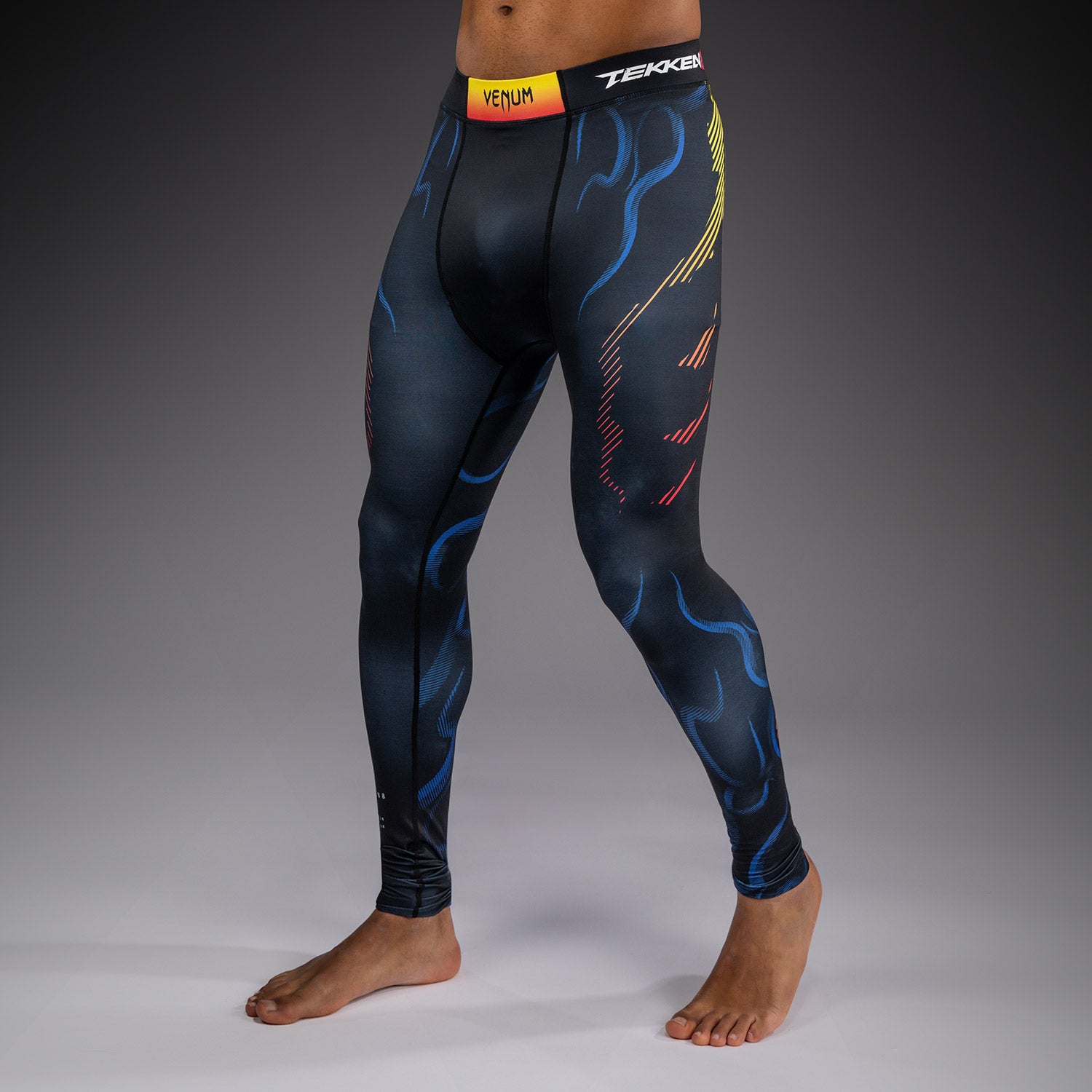 Venum x TEKKEN 8 Spats - Yoshimitsu - Black/Orange - Venum
