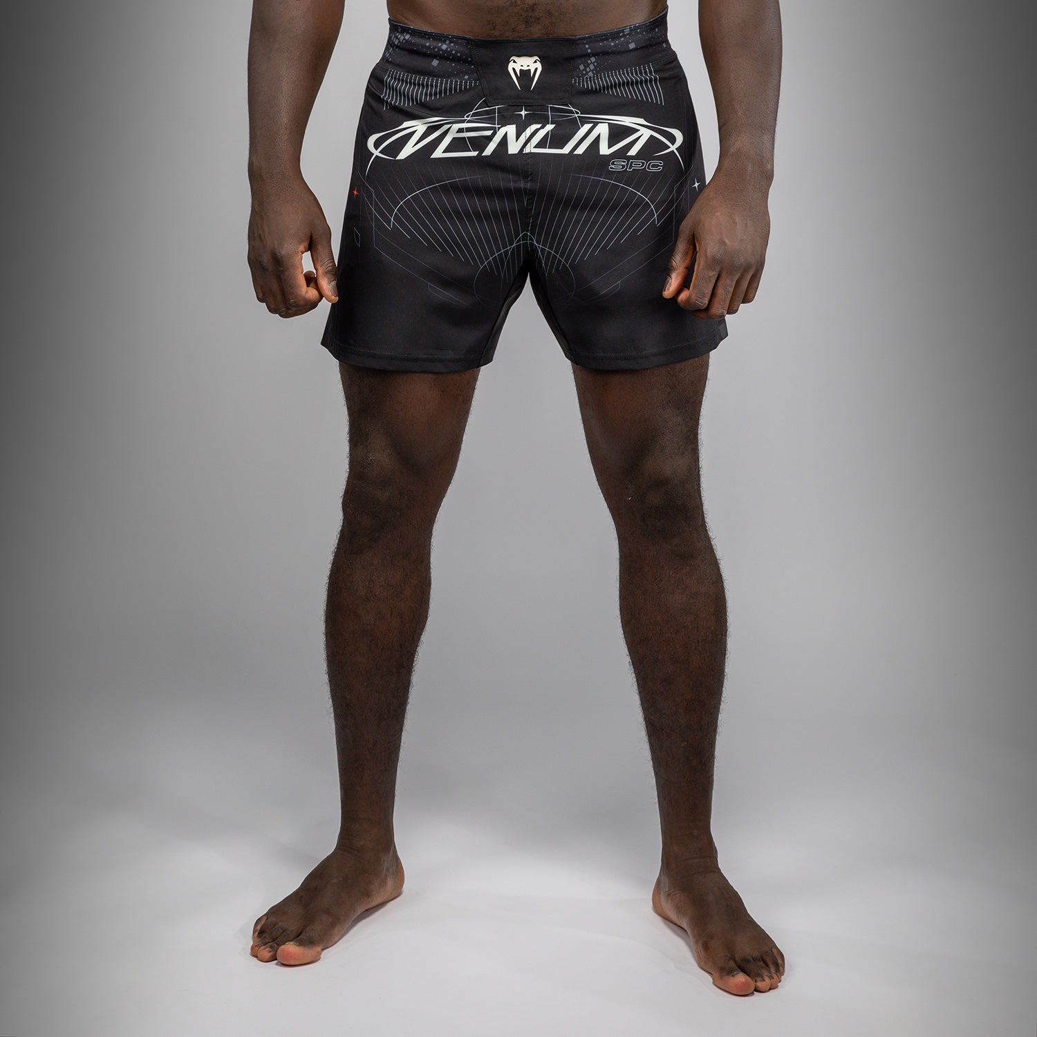 Venum Eclipse Fight Shorts - Black/Ivory - Venum