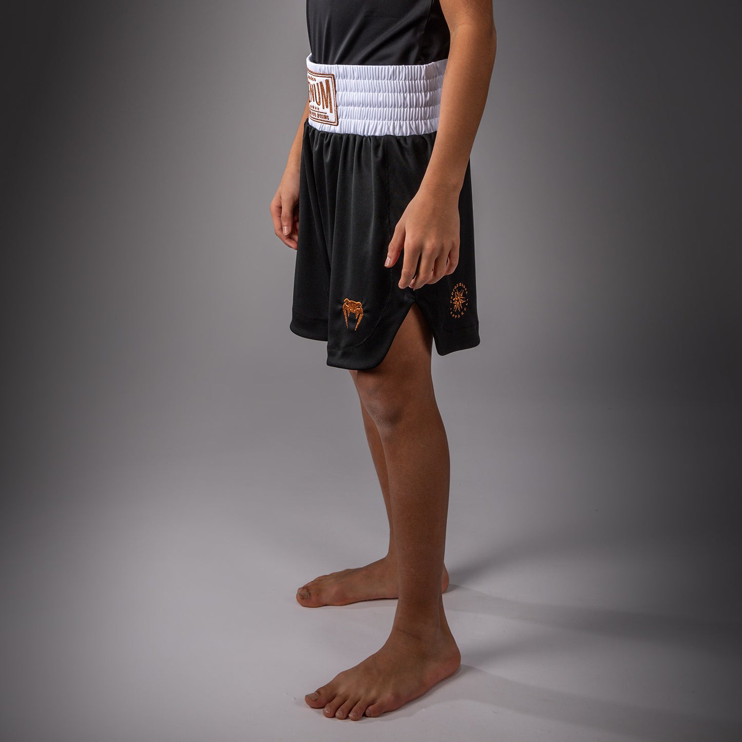 Venum Classic Youth Boxing Shorts - Black/Gold
