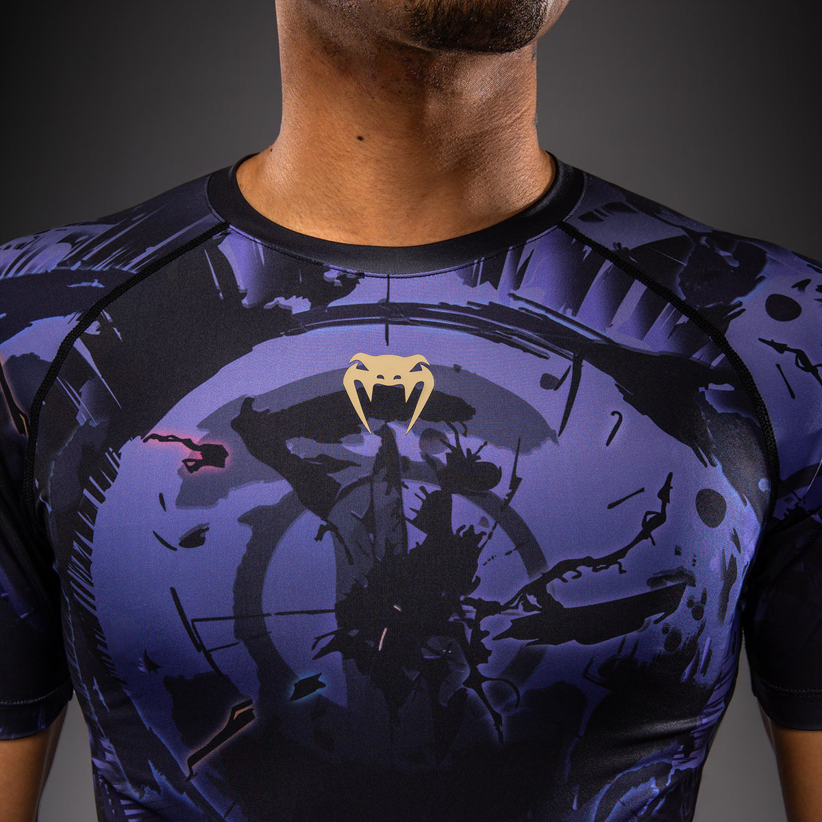 Jujutsu Kaisen x Venum Gojo Short Sleeve Rashguard - Purple