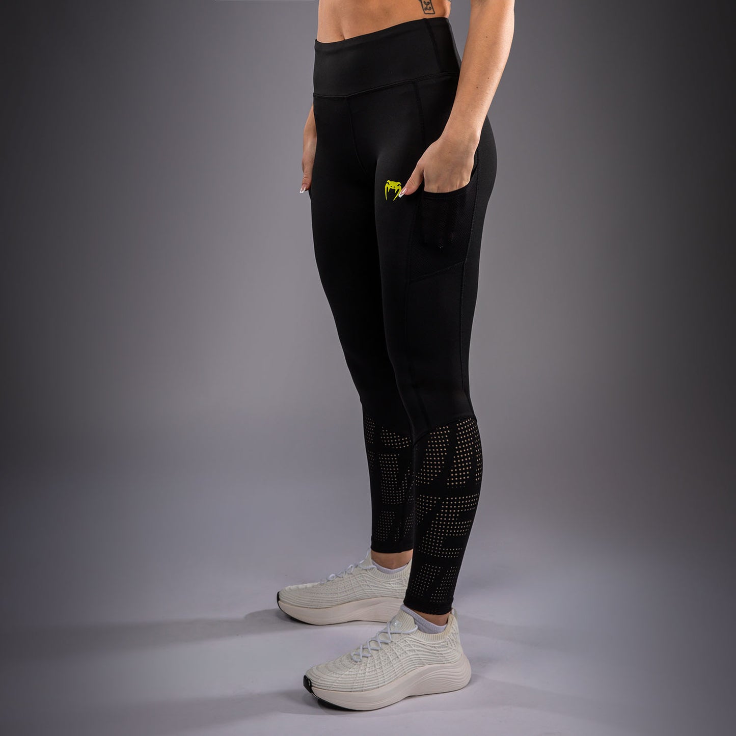 Venum Lazer Women's Leggings - Black/Yellow