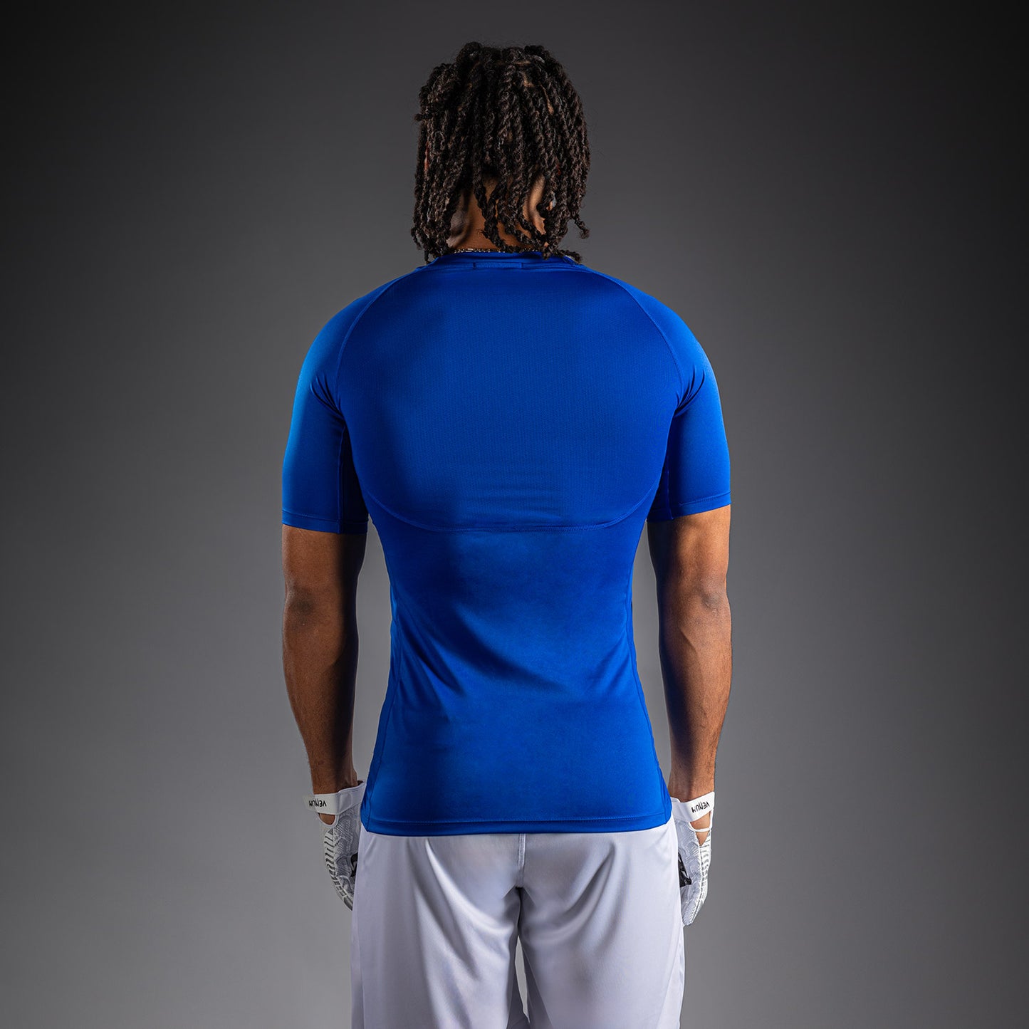 Venum Lineup Half Sleeve Compression Shirt Royal - Blue/White