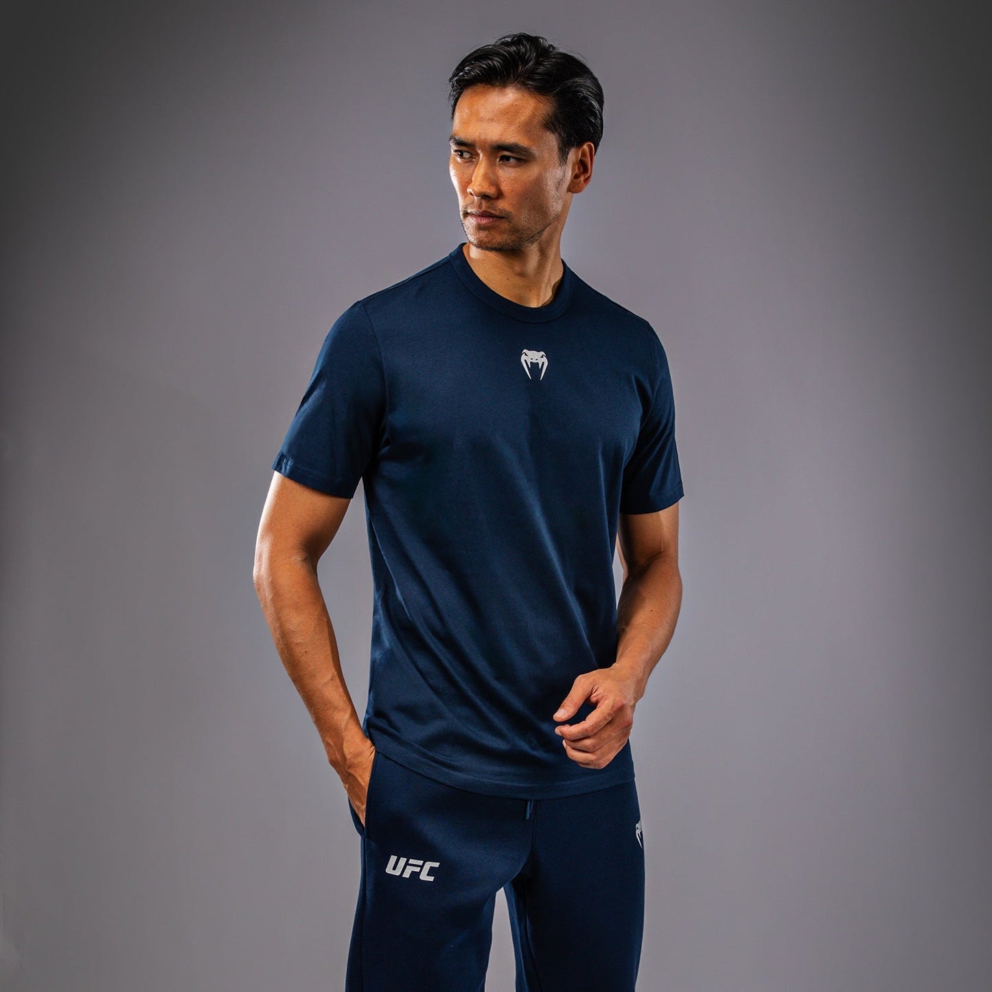 UFC Fusion by Venum Fight Week Men’s Short Sleeve T-Shirt - Solid Oceanic Blue